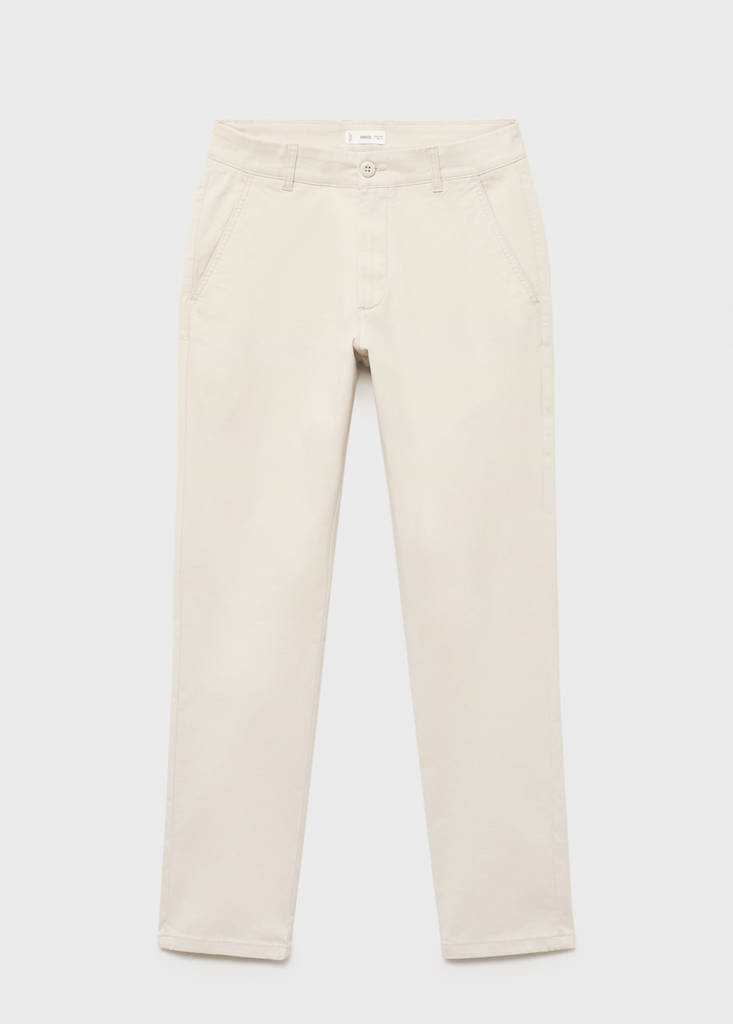 Stretchy chinos — Ice Grey