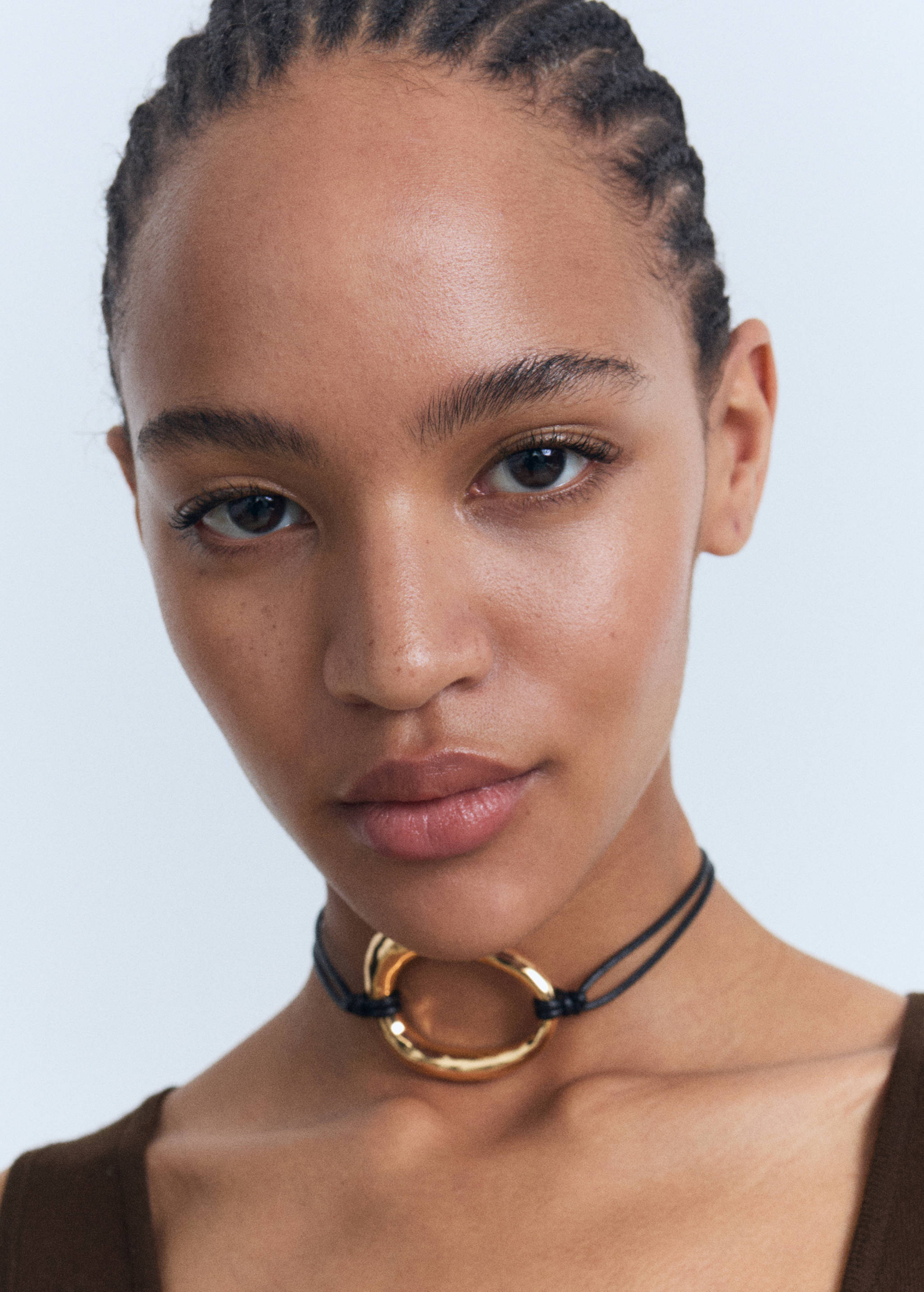 Knitted dress with bow neckline - Details of the article 1