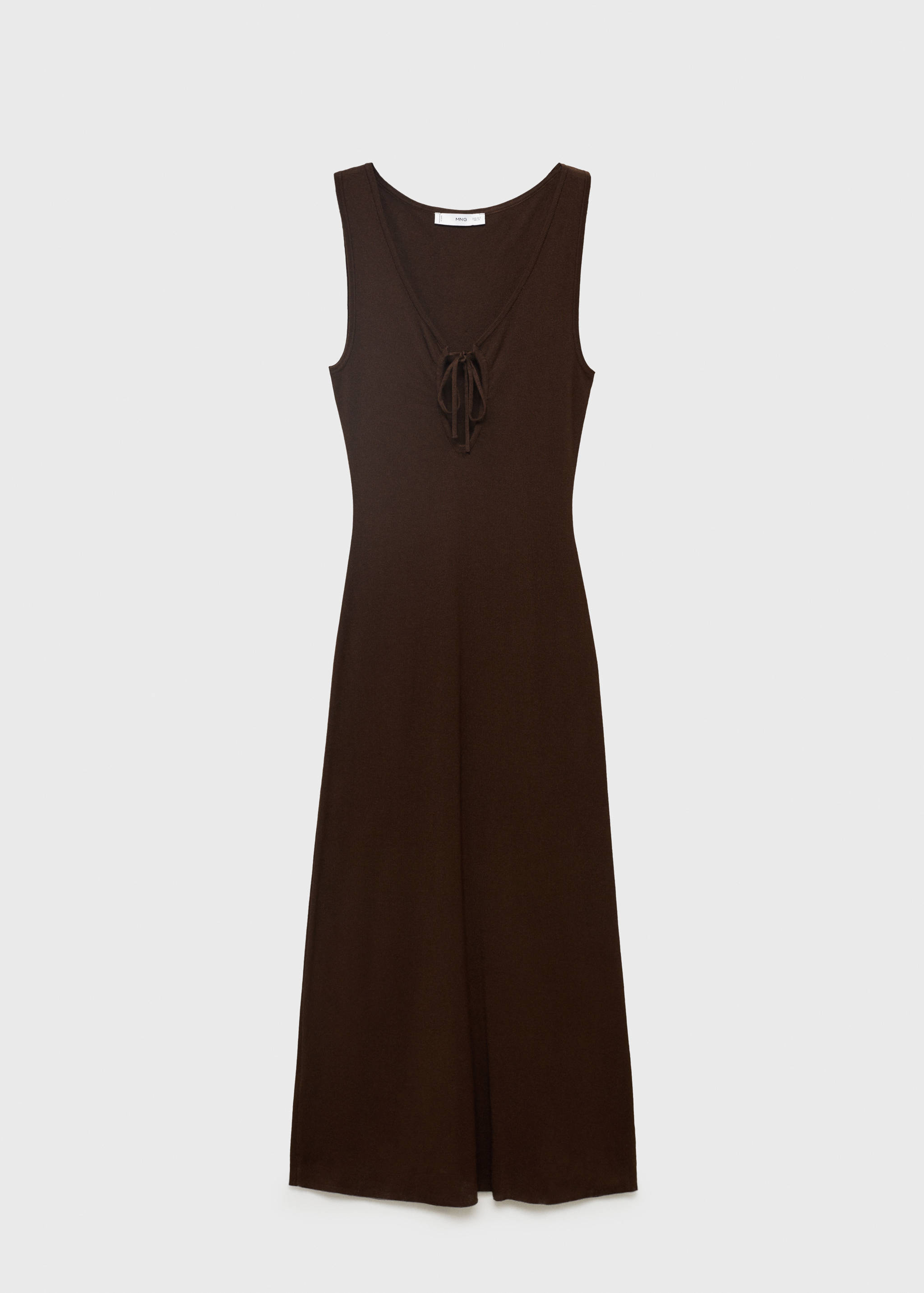 Knitted dress with bow neckline - Article without model