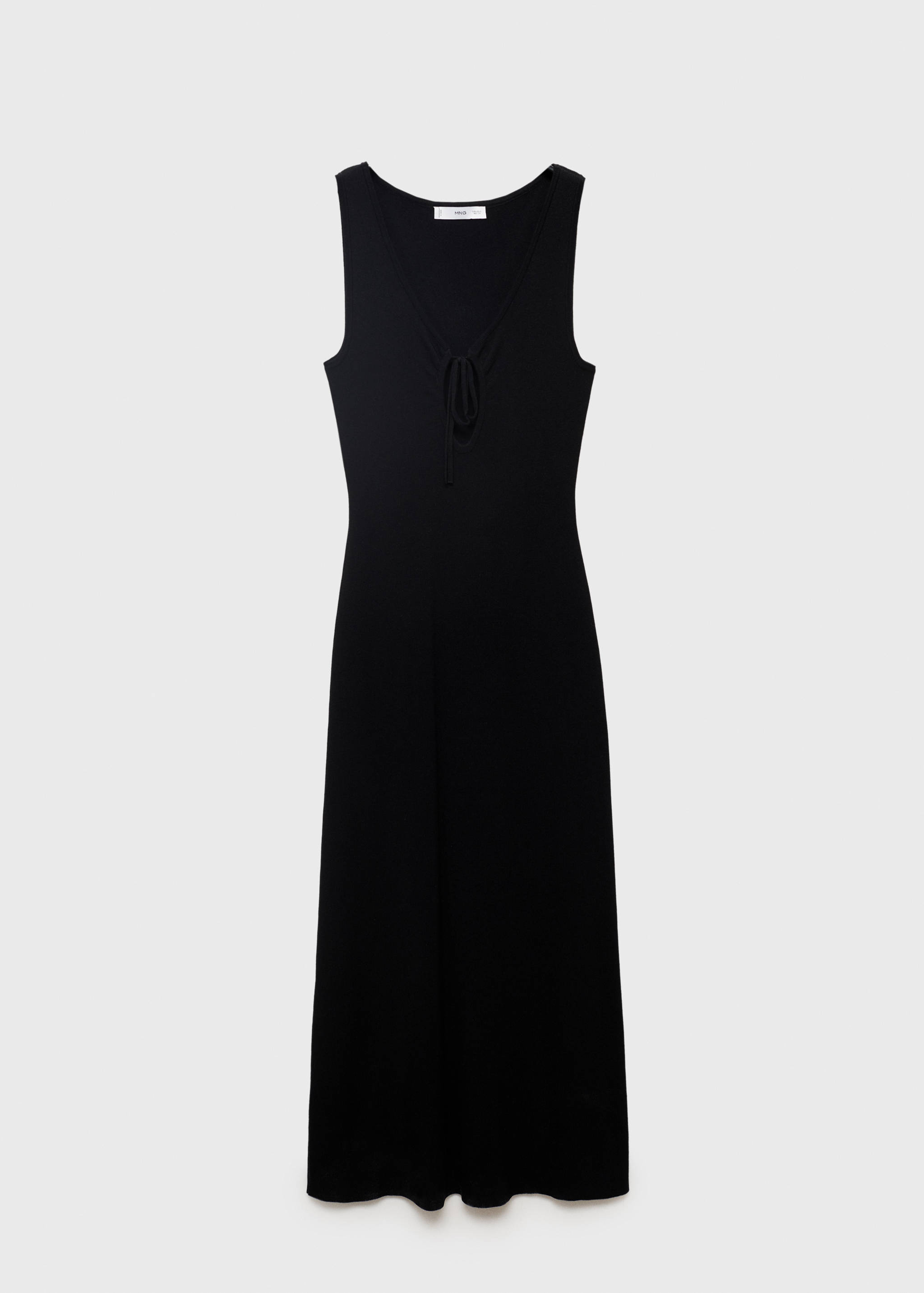 Knitted dress with bow neckline - Article without model