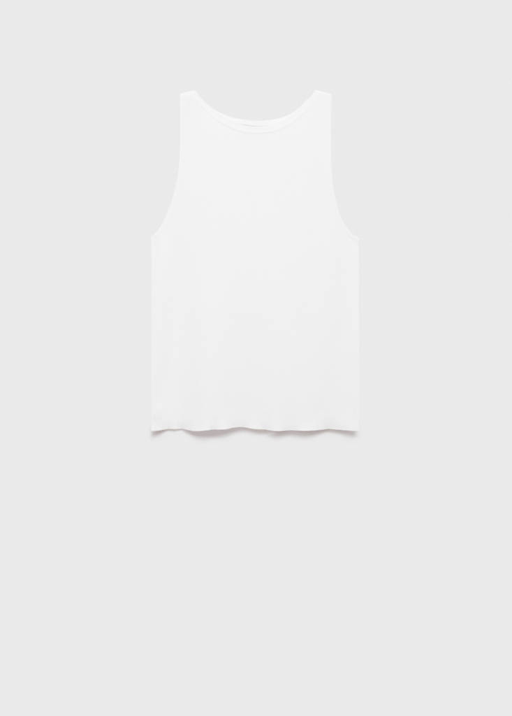 Fine-knit top — Off White