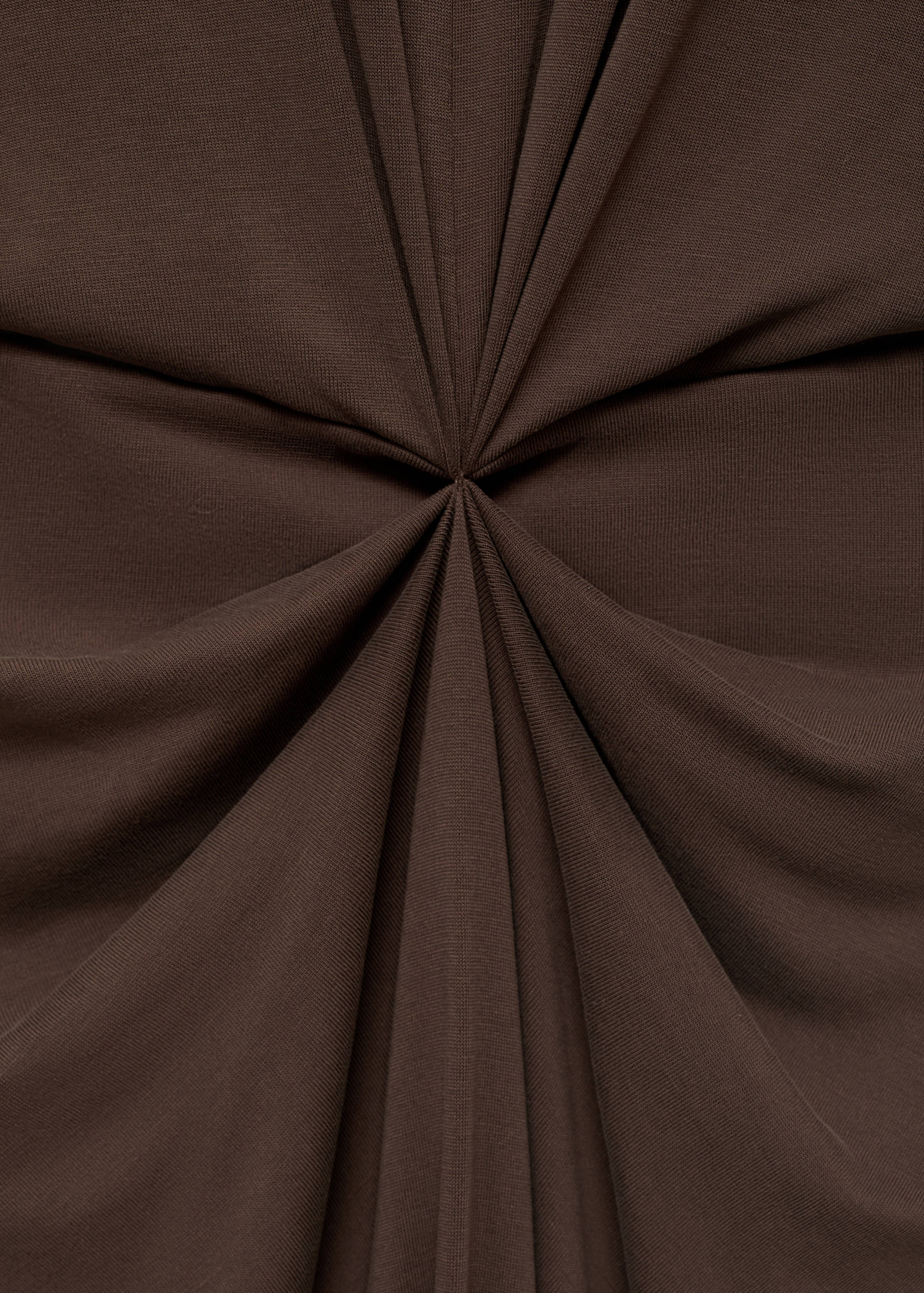 V-neck dress with gathered neckline - Details of the article 8