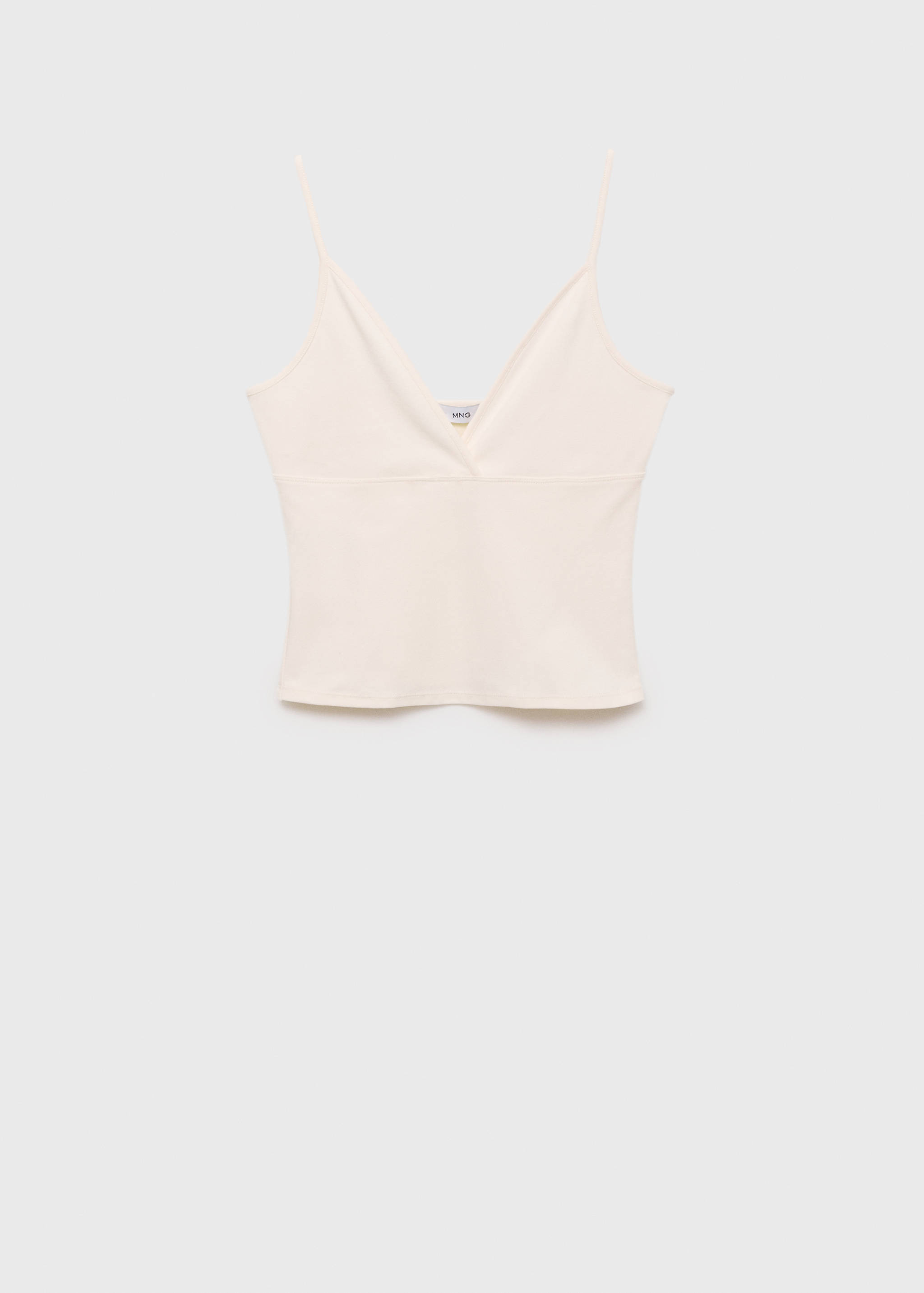 V-neck cotton top - Article without model