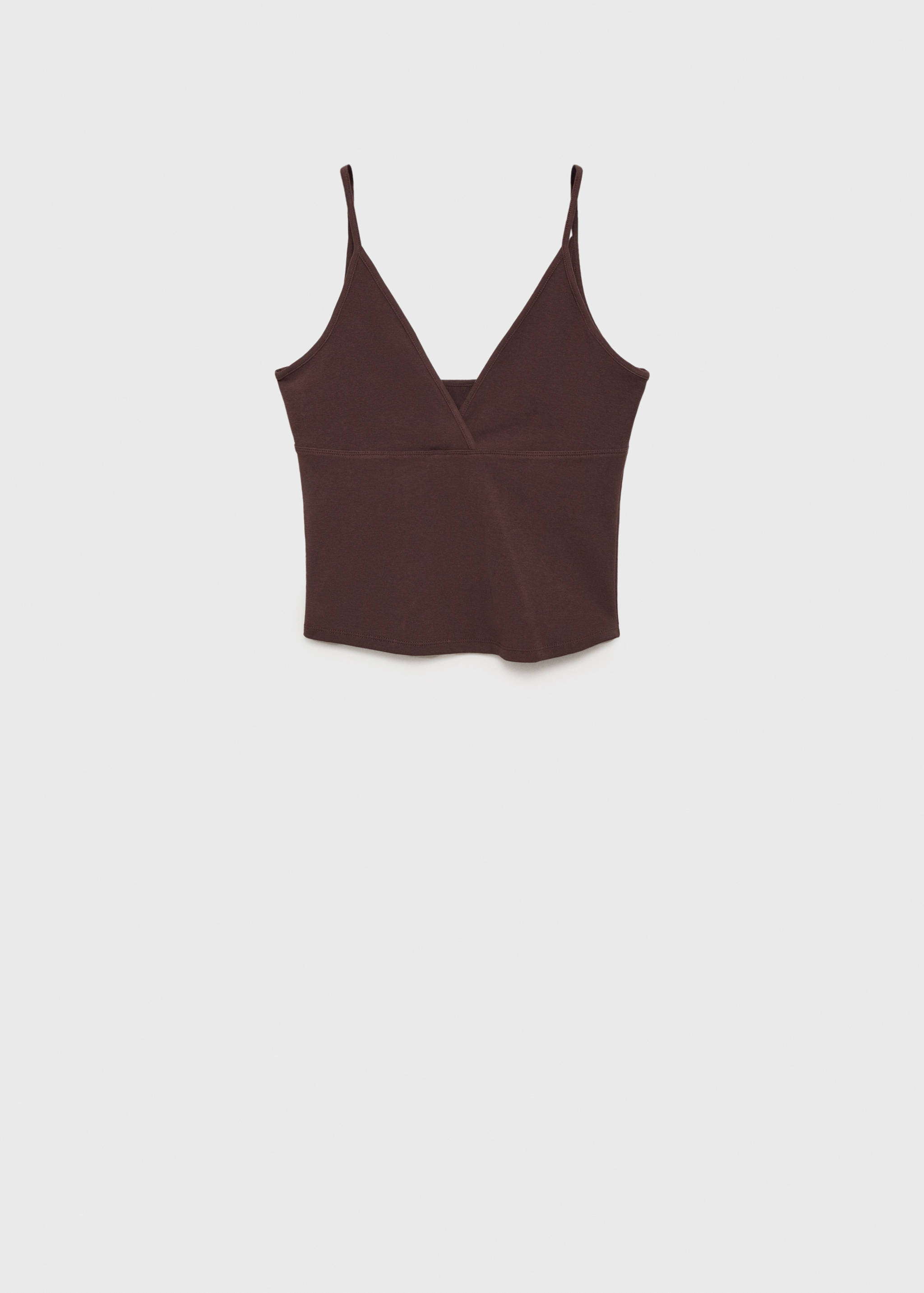 V-neck cotton top - Article without model