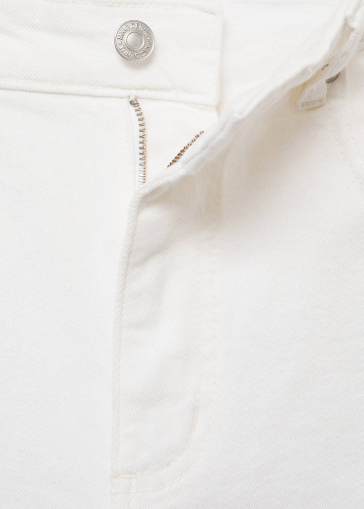 Slim-fit denim bermuda shorts — Off White