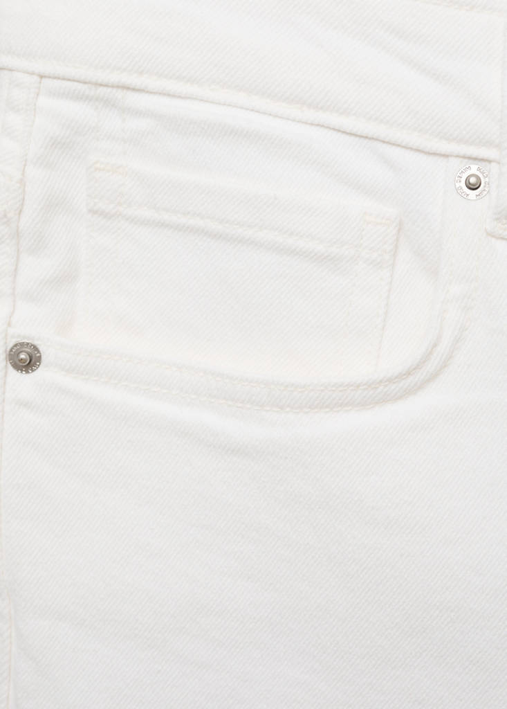 Slim-fit denim bermuda shorts — Off White