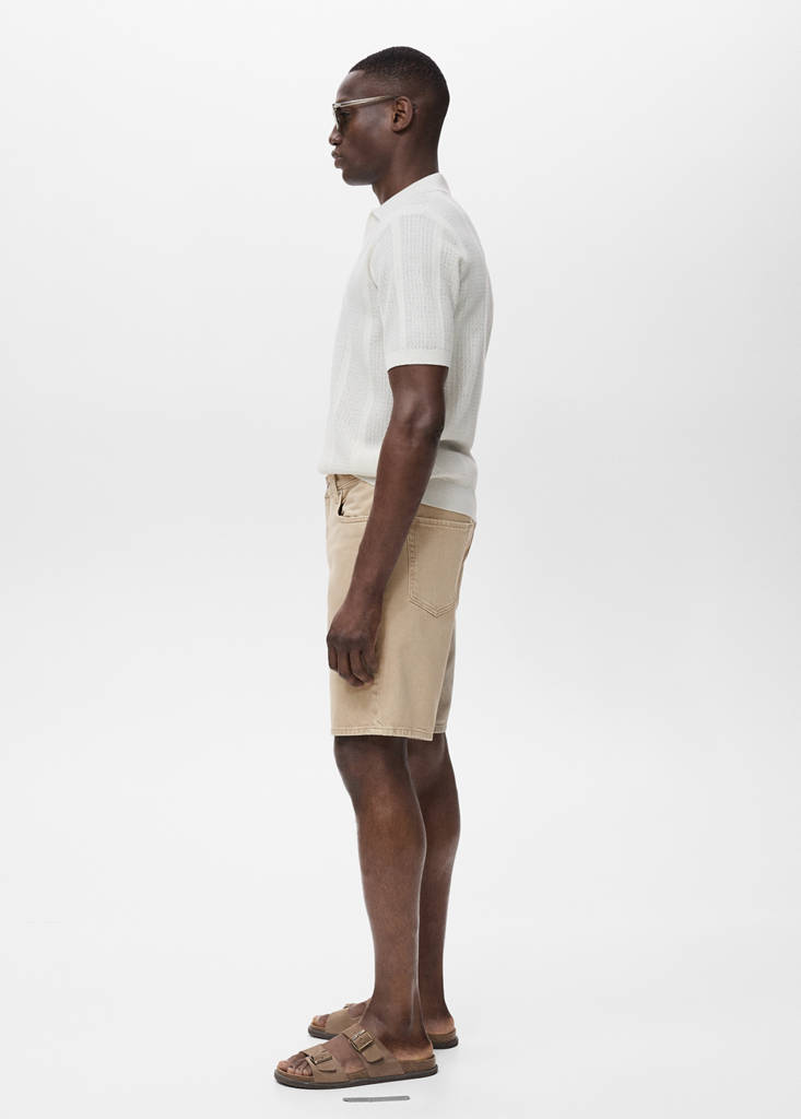 Regular-fit denim shorts — Light/Pastel Grey
