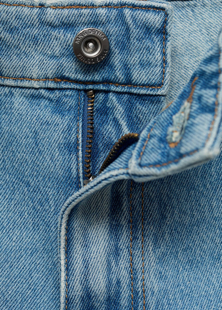Regular-fit denim shorts — Medium Blue