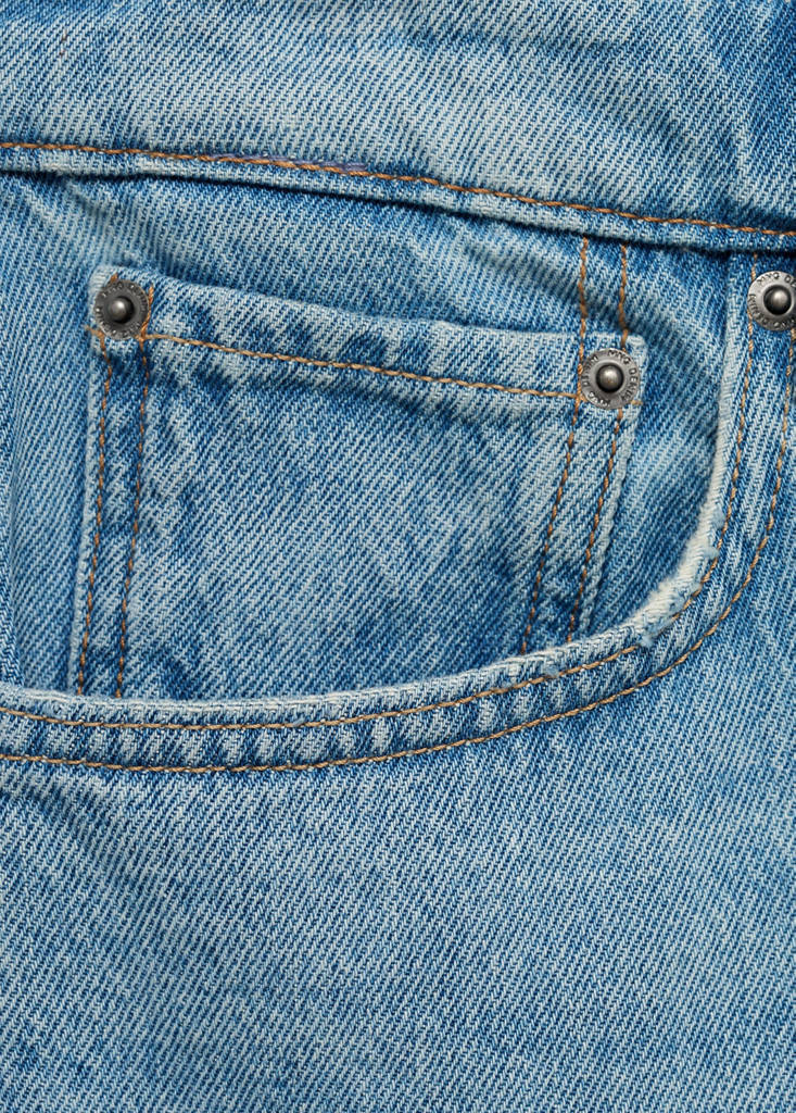 Regular-fit denim shorts — Medium Blue