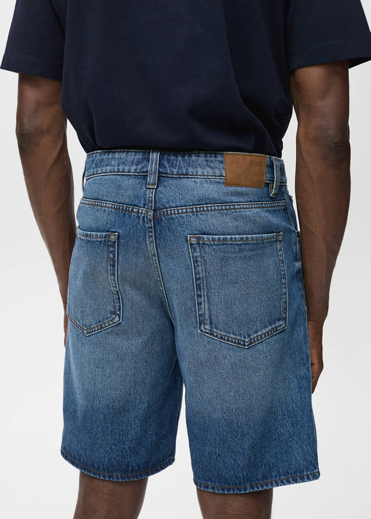 Regular-fit denim shorts — Dark Blue