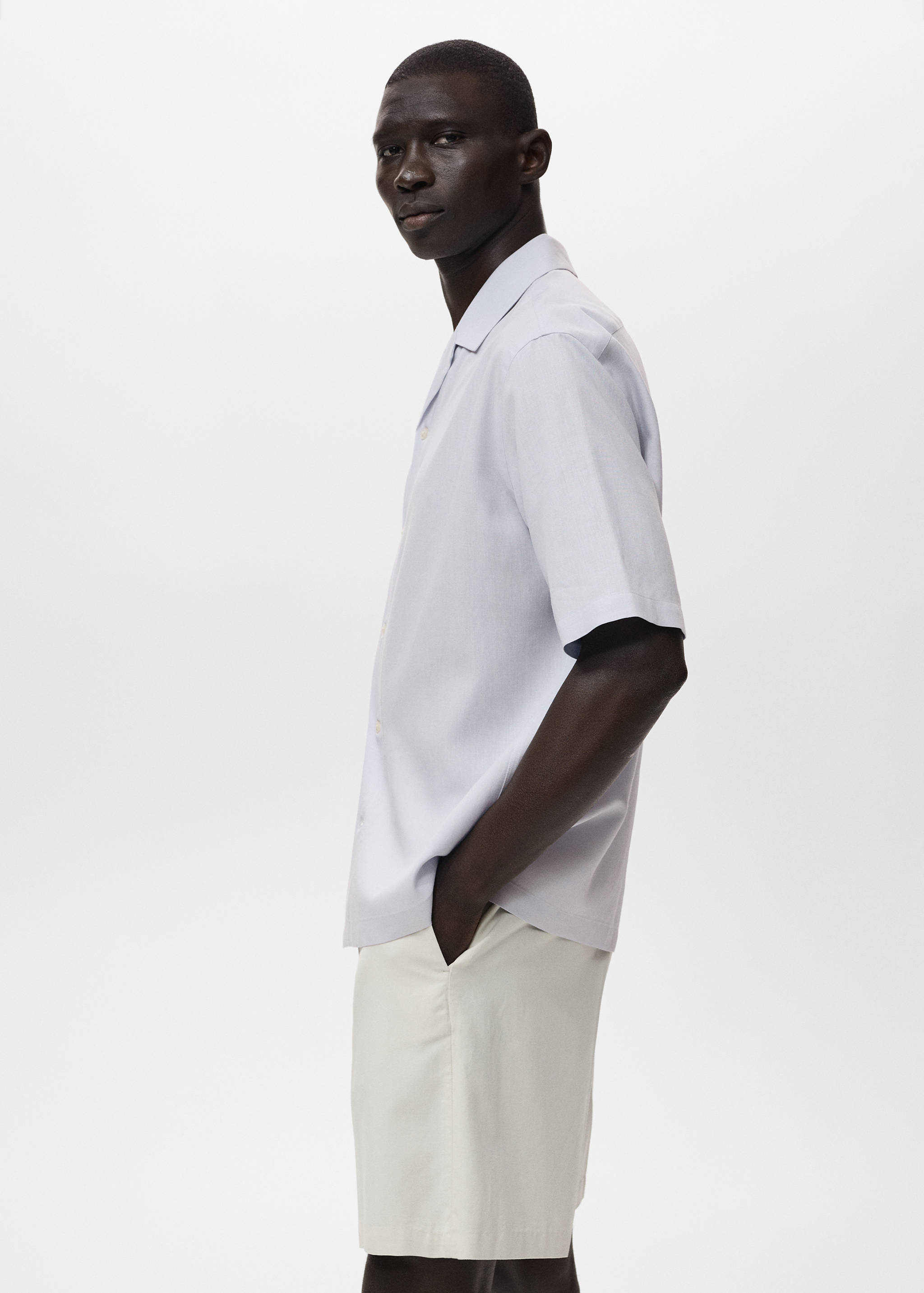 Bowling linen lyocell shirt - Details of the article 2