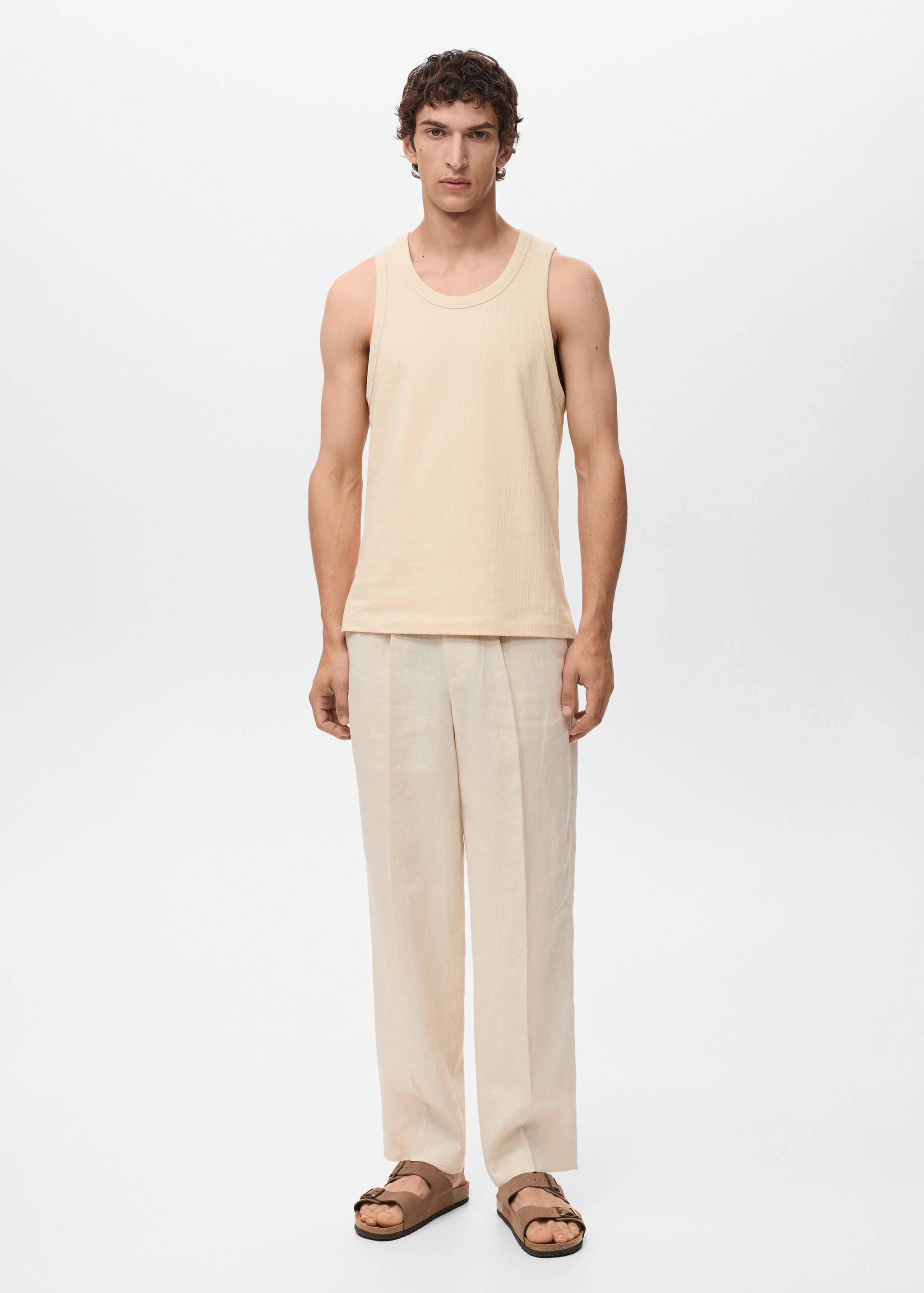 Striped strap T-shirt - General plane