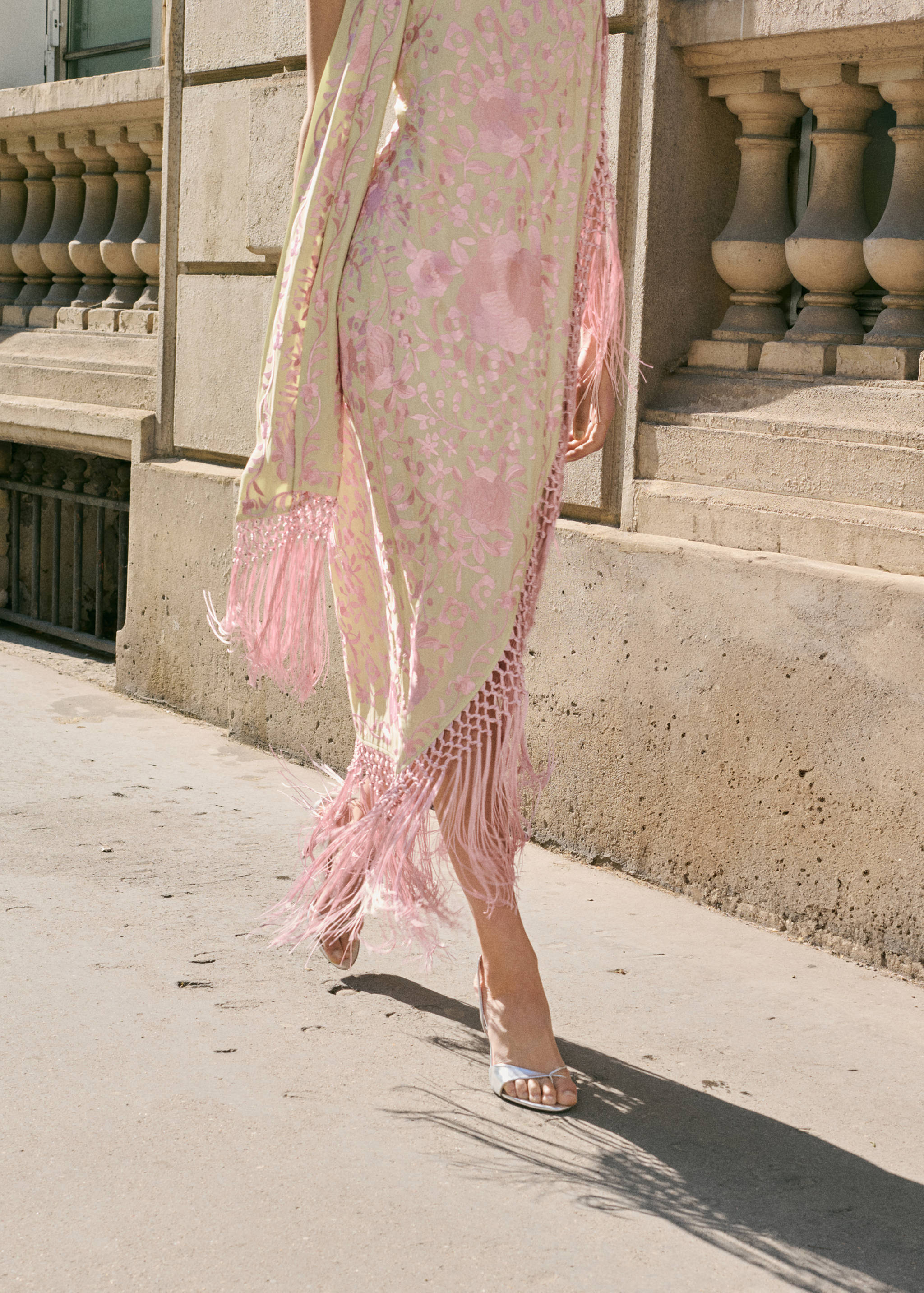 Robe asymétrique broderie à franges - Détail de l'article 2