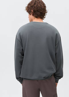Basic cotton sweater — Charcoal 7