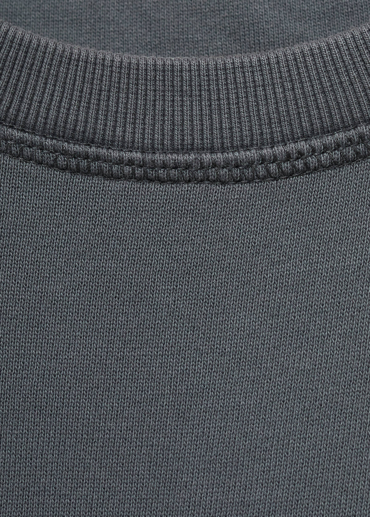 Basic cotton sweater — Charcoal