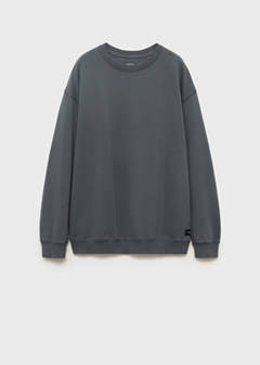 Basic cotton sweater — Charcoal 3
