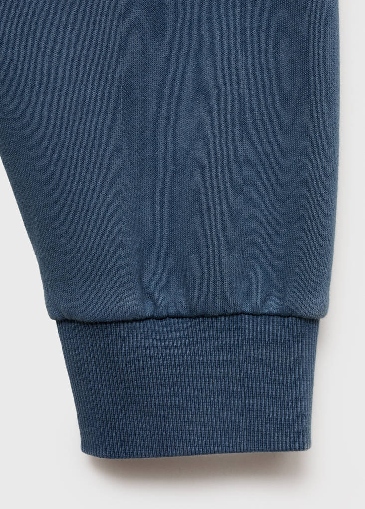 Polo-neck sweatshirt — Blue