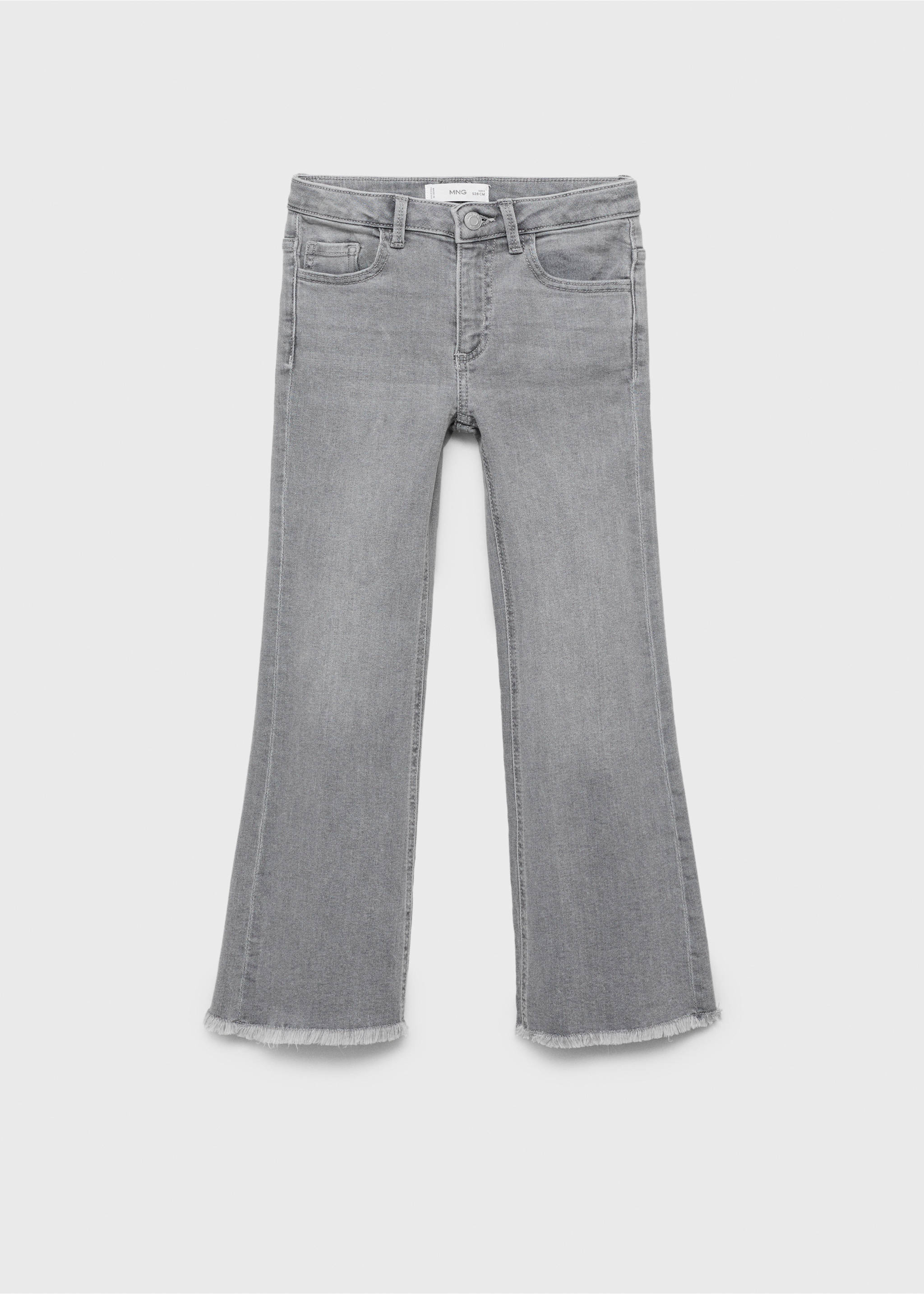 Frayed low-rise skinny jeans - Article without model, Denim Grey. Ref: 17021243-00.