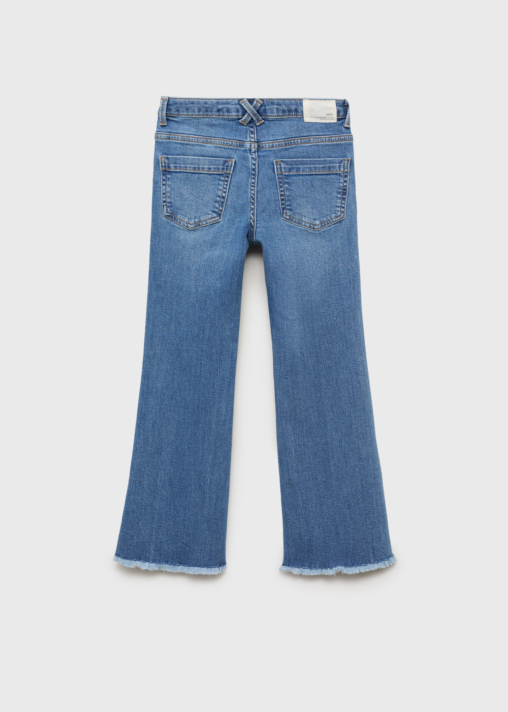Frayed low-rise skinny jeans - Reverse of the article