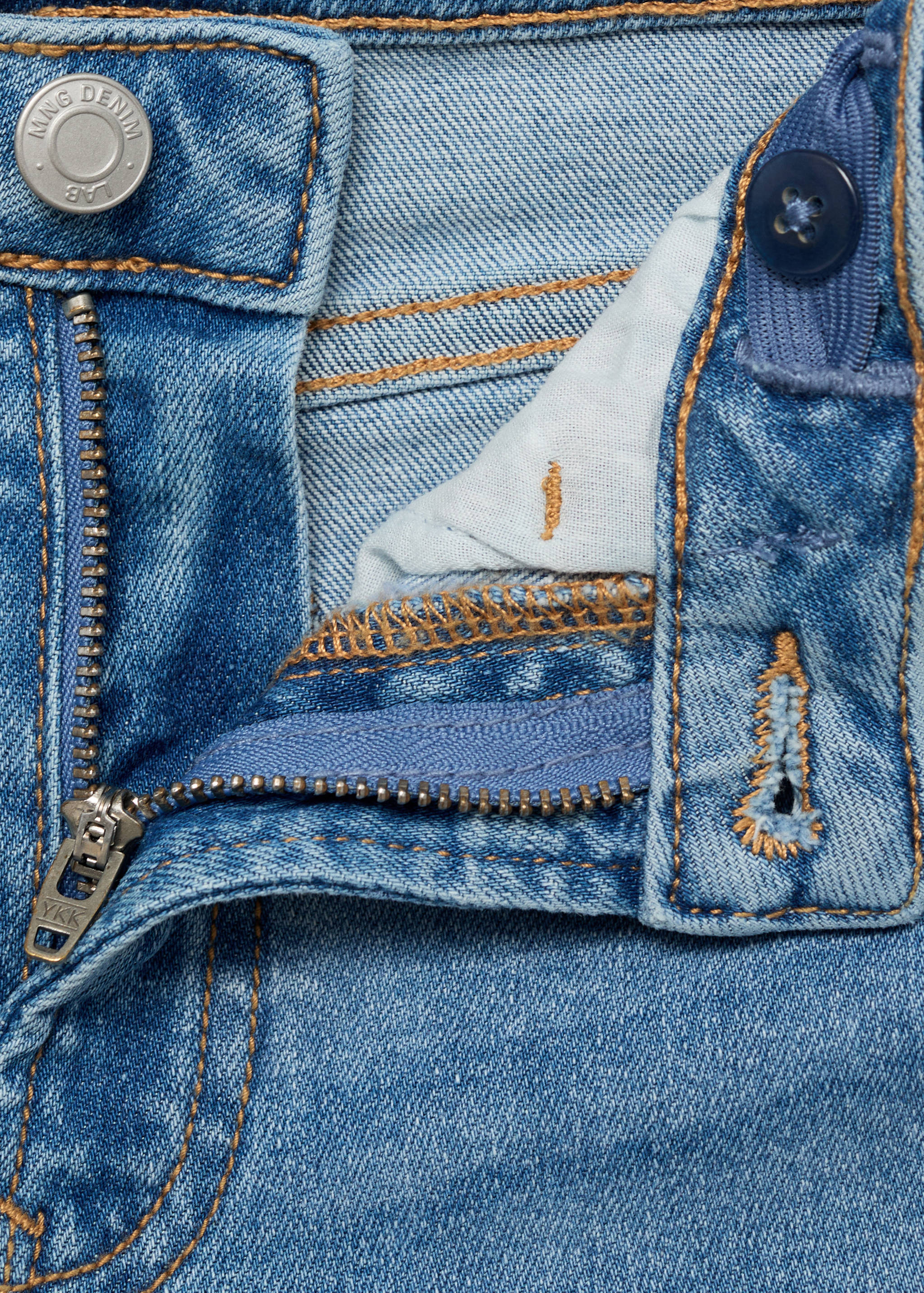 Star-embroidered skinny jeans - Details of the article 8