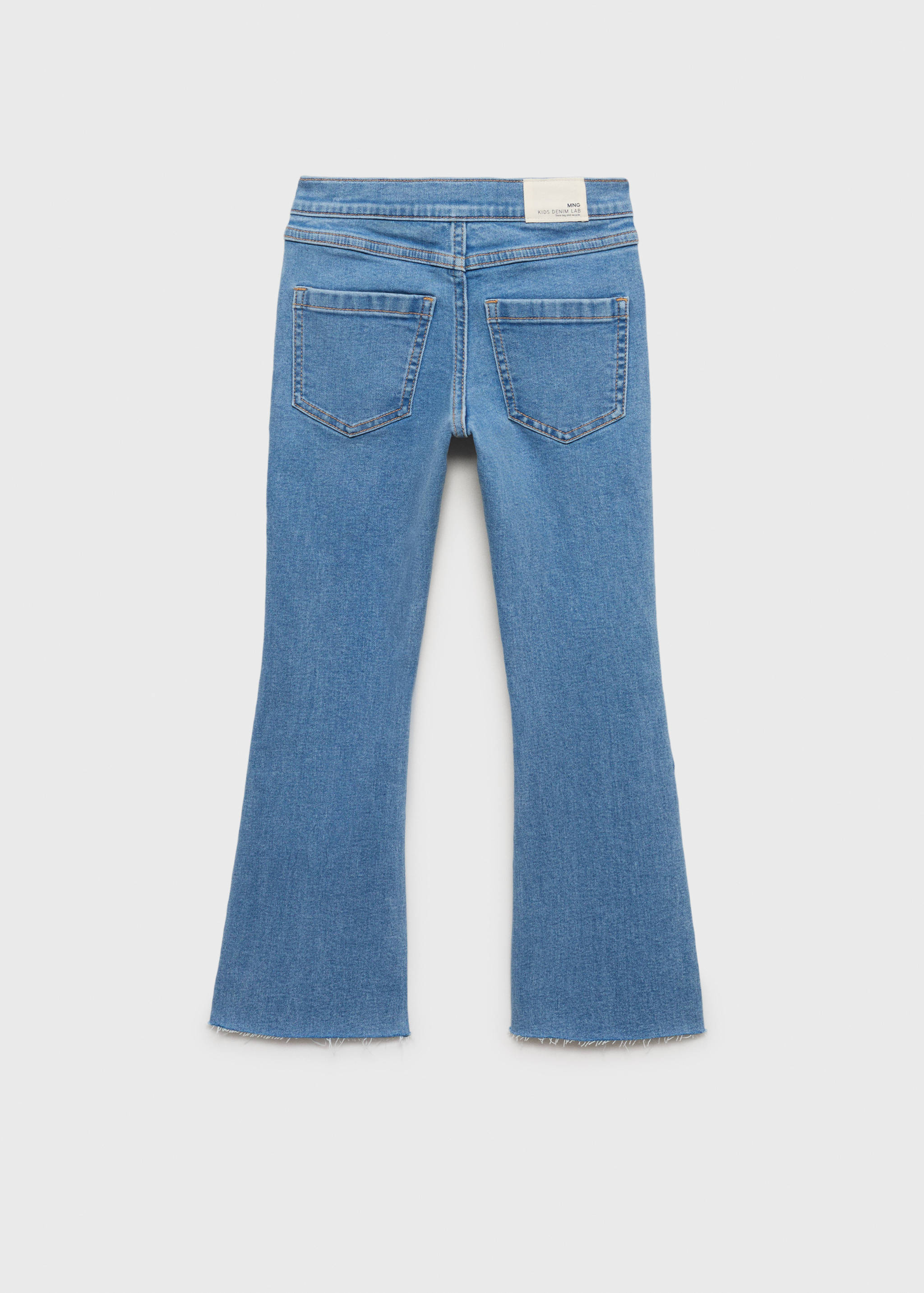 Frayed low-rise skinny jeans - Reverse of the article