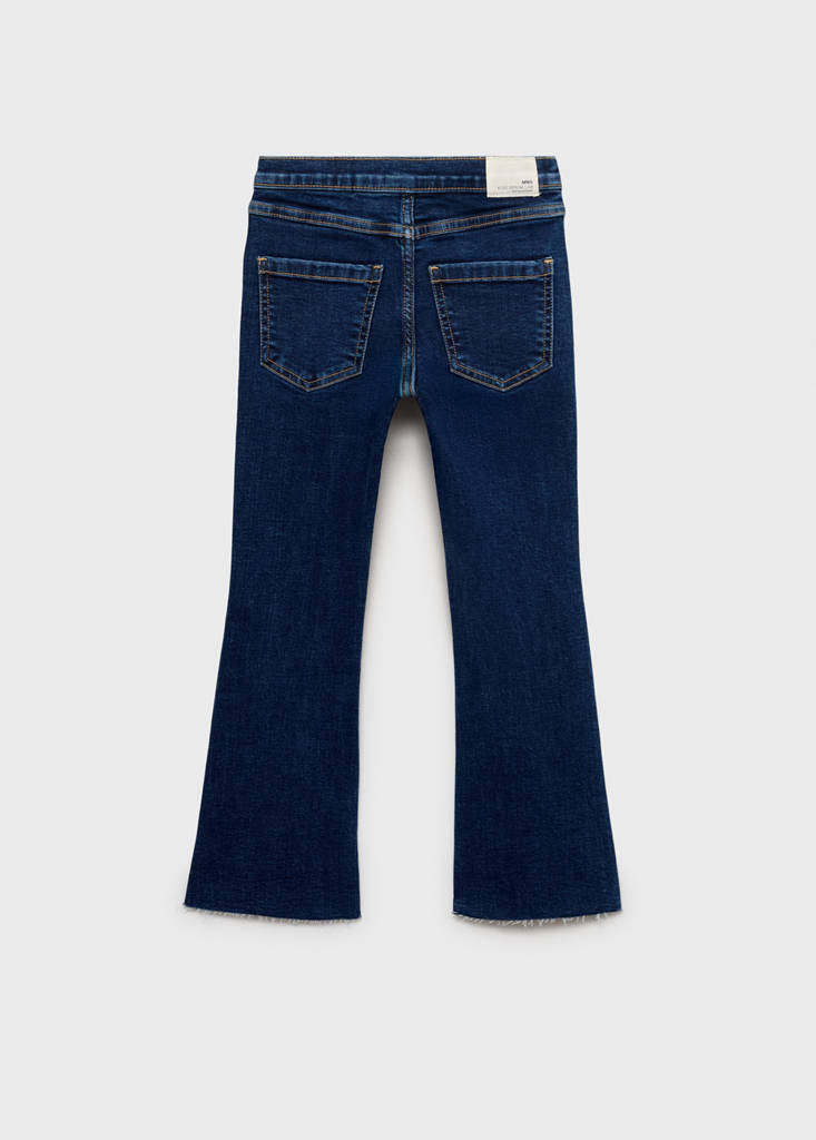 Frayed low-rise skinny jeans — Dark Blue