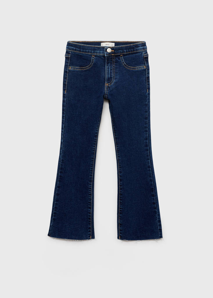 Frayed low-rise skinny jeans — Dark Blue