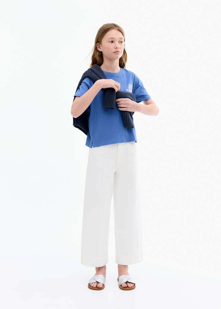 Culotte jeans with seam detail