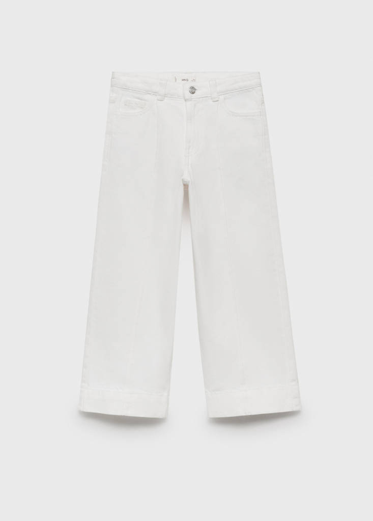 Culotte jeans with seam detail - thumbnail 3