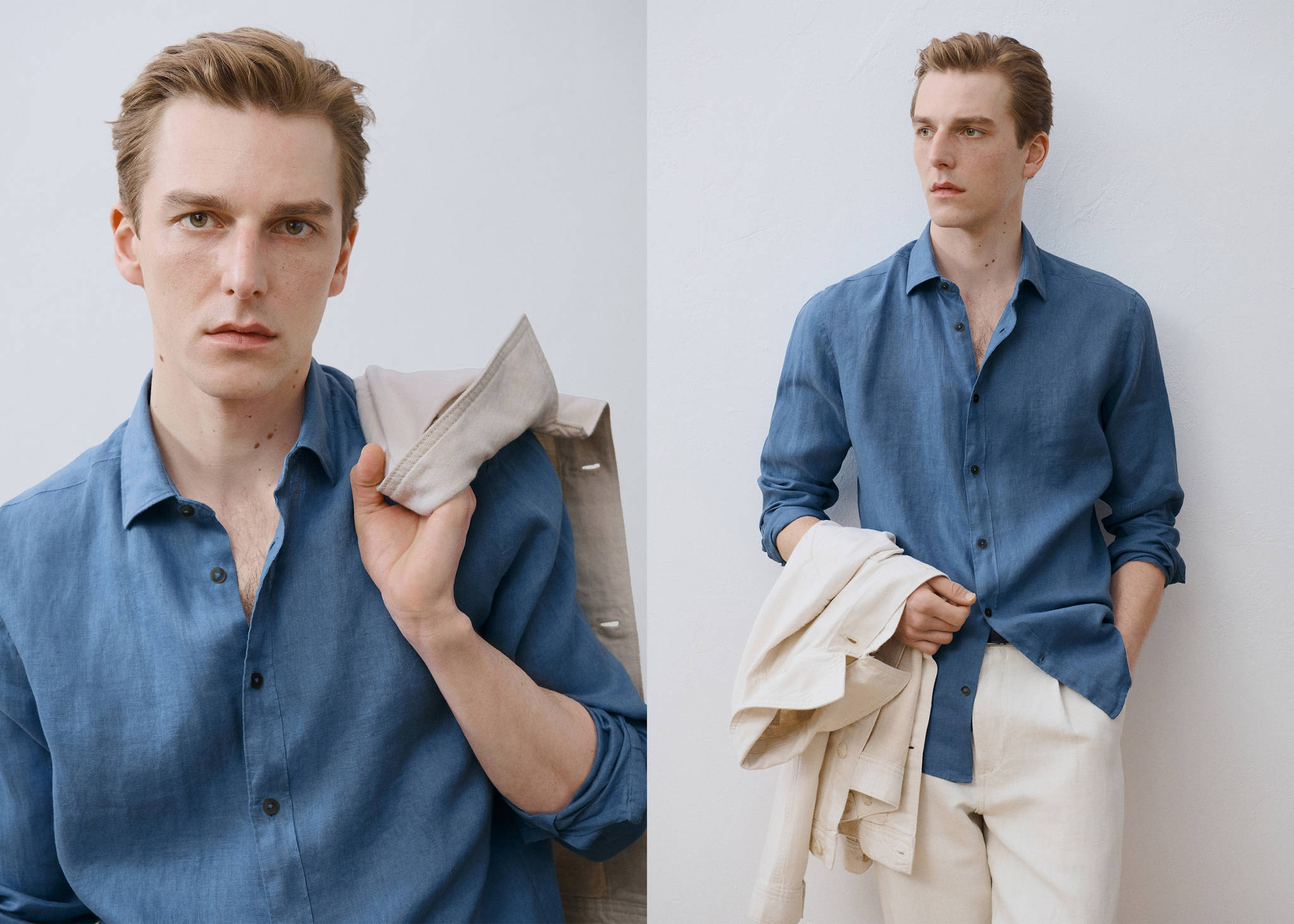 Chemise 100 % lin regular-fit - Plan panoramique