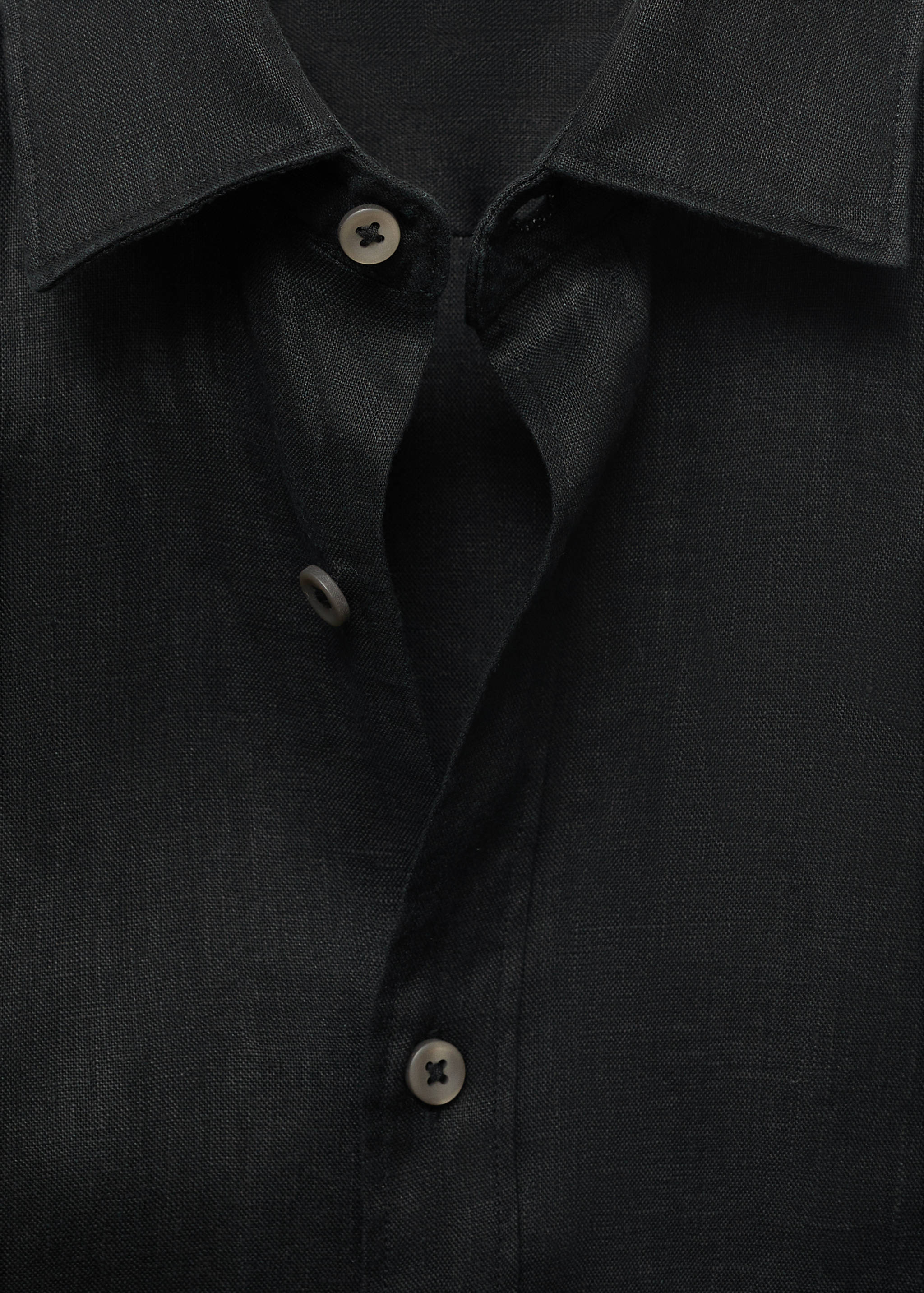 100% linen regular-fit shirt - Details of the article 8