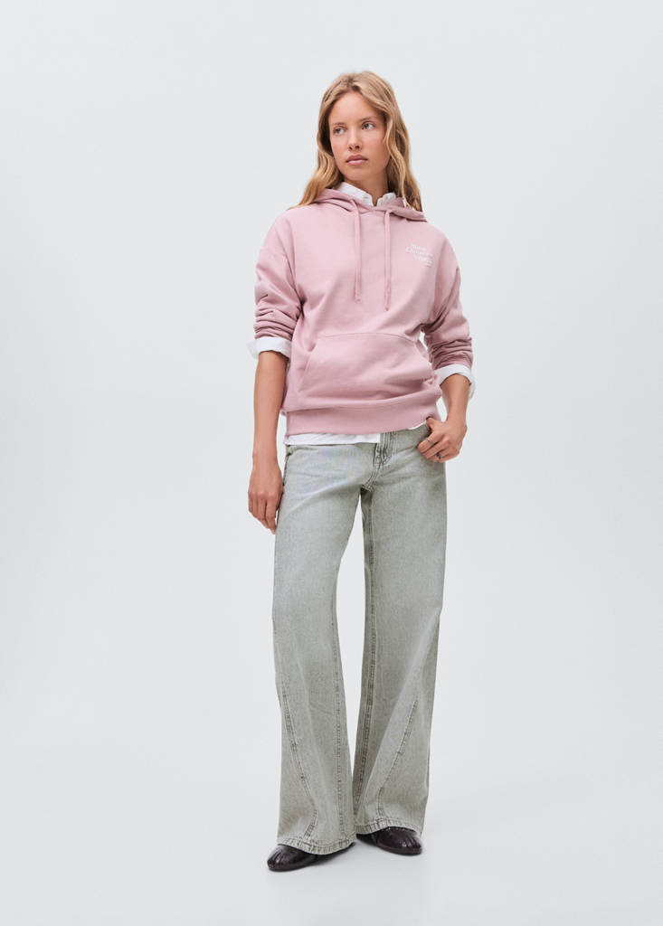 Low-waist wide leg jeans — Denim Grey