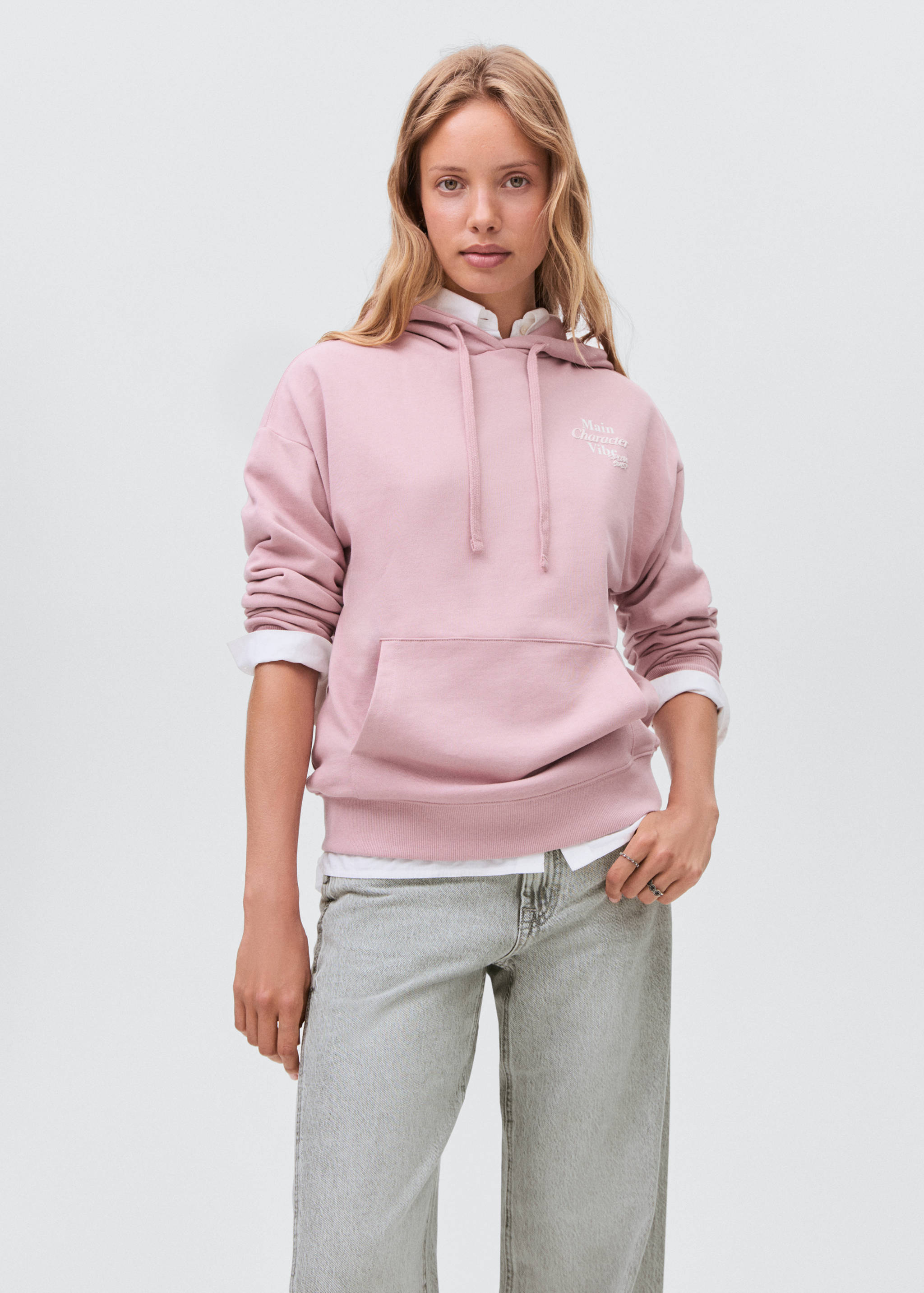 Calças de ganga de cintura baixa wideleg - Pormenor do artigo 1