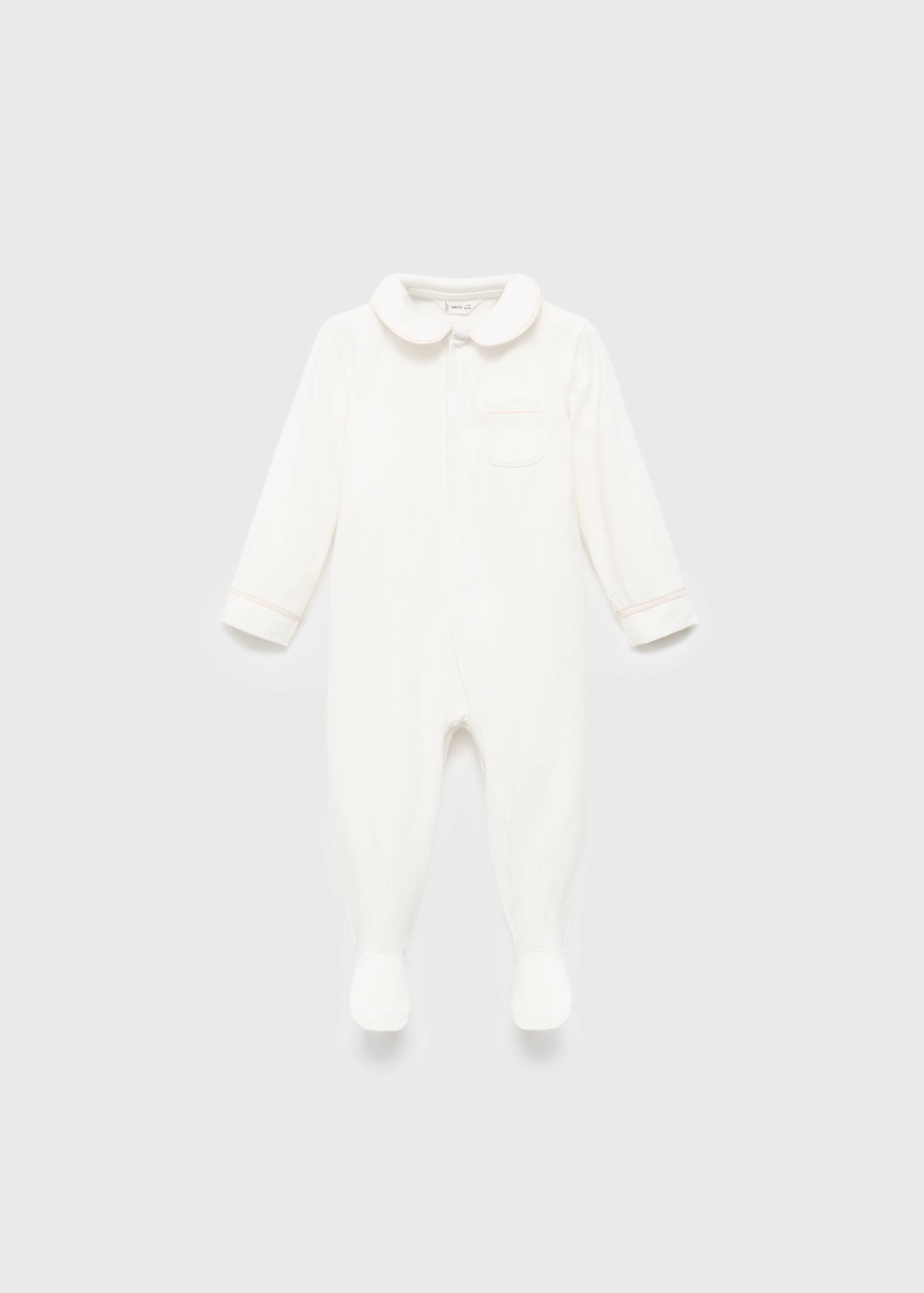 Baby-neck pyjamas with pocket - Article without model