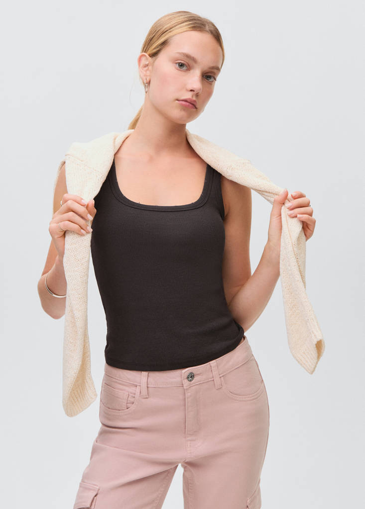 Flared cargo jeans — Pastel Pink