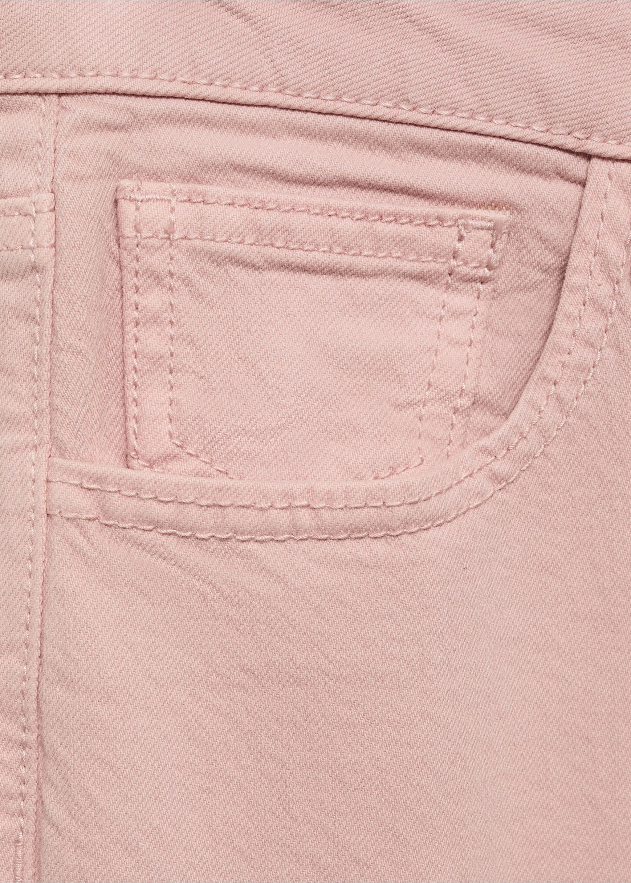 Flared cargo jeans - Details of the article 0, Pastel Pink. Ref: 17021253-00.