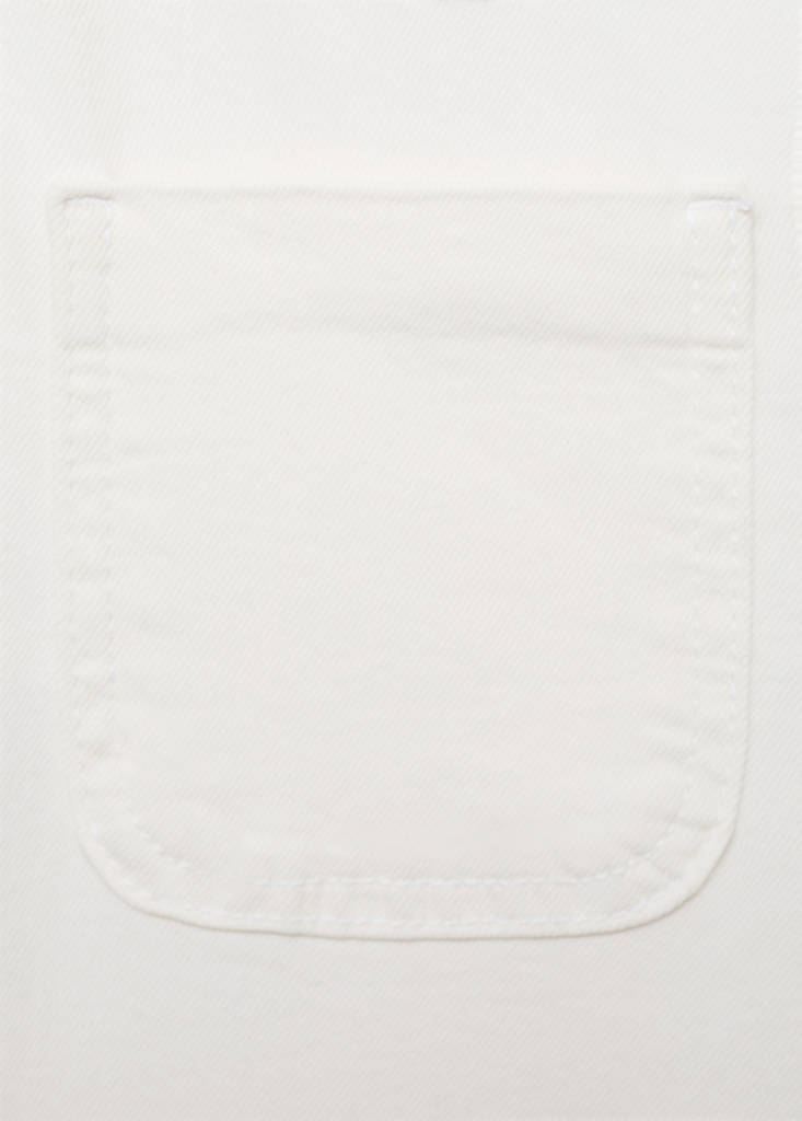 Flared jeans with pocket — White
