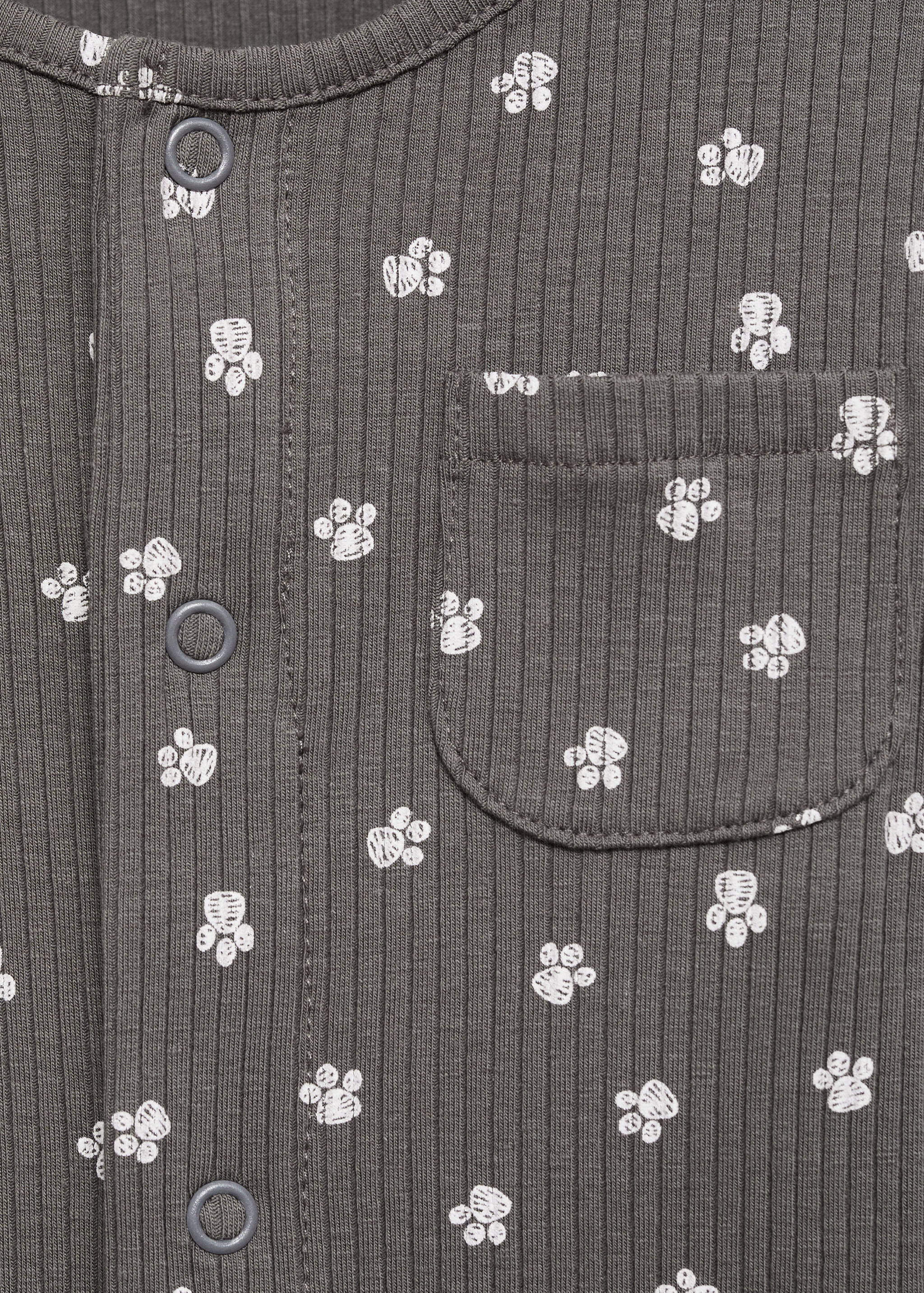 Bedrukte pyjamaromper - Detail van het artikel 8