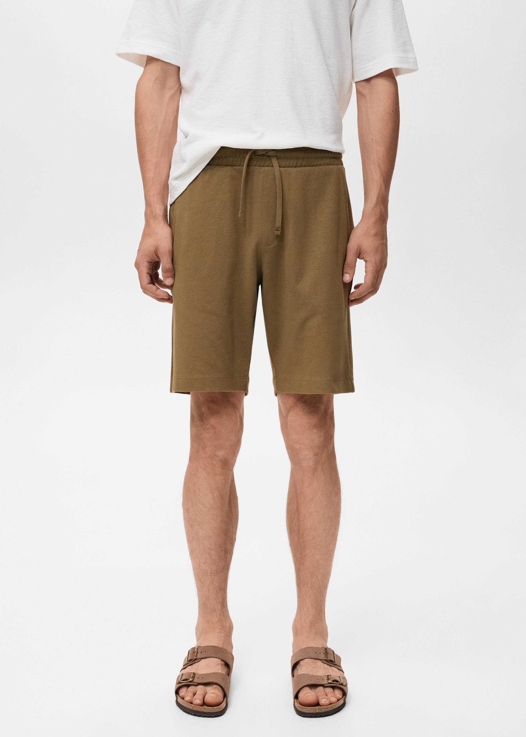 Bermudas 100% algodón cordón - Plano medio