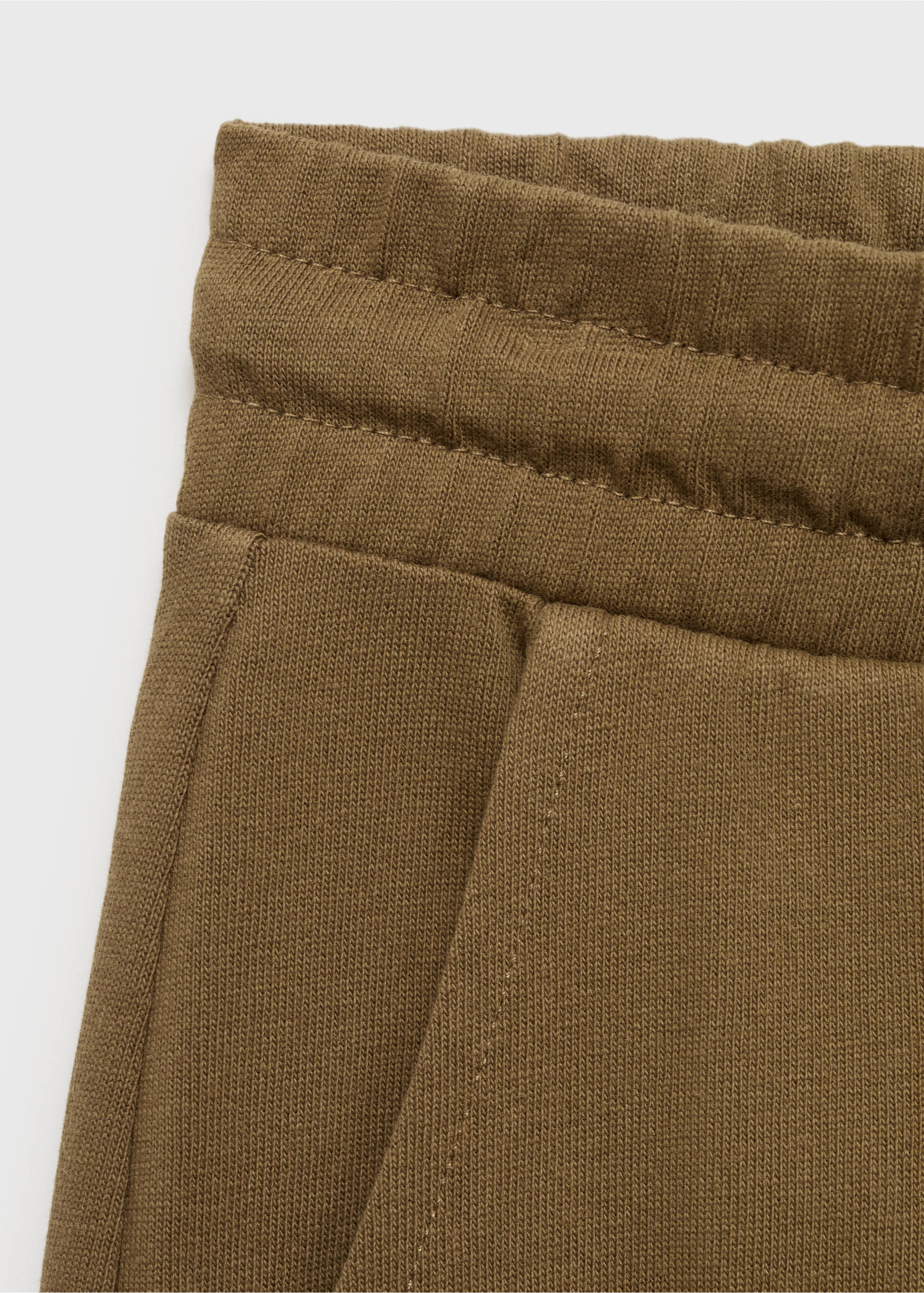 100% cotton bermuda shorts with drawstring - Details of the article 0, Khaki. Ref: 17021261-00.