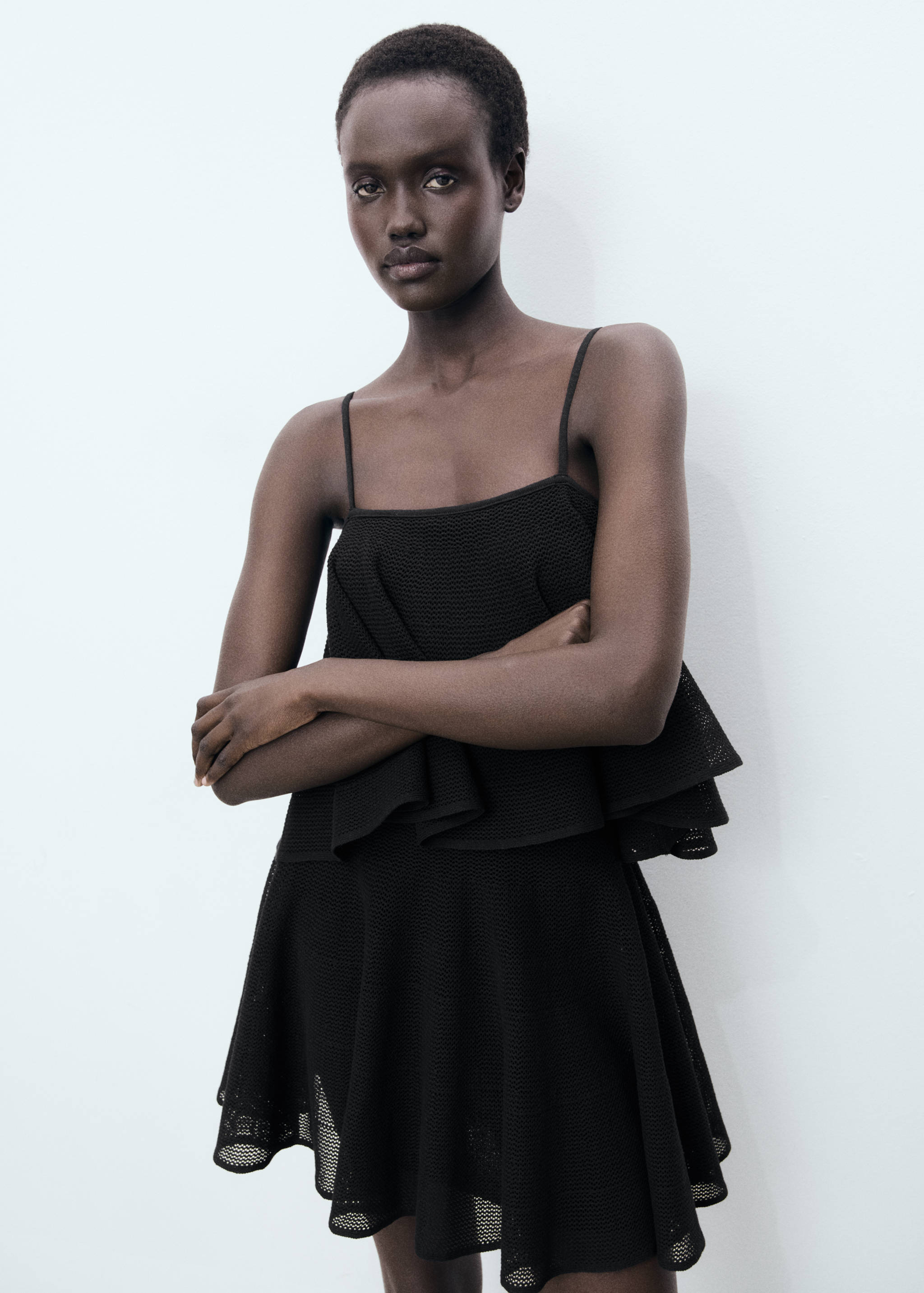 Trikåklänning volang - Detaljer om artikeln 1