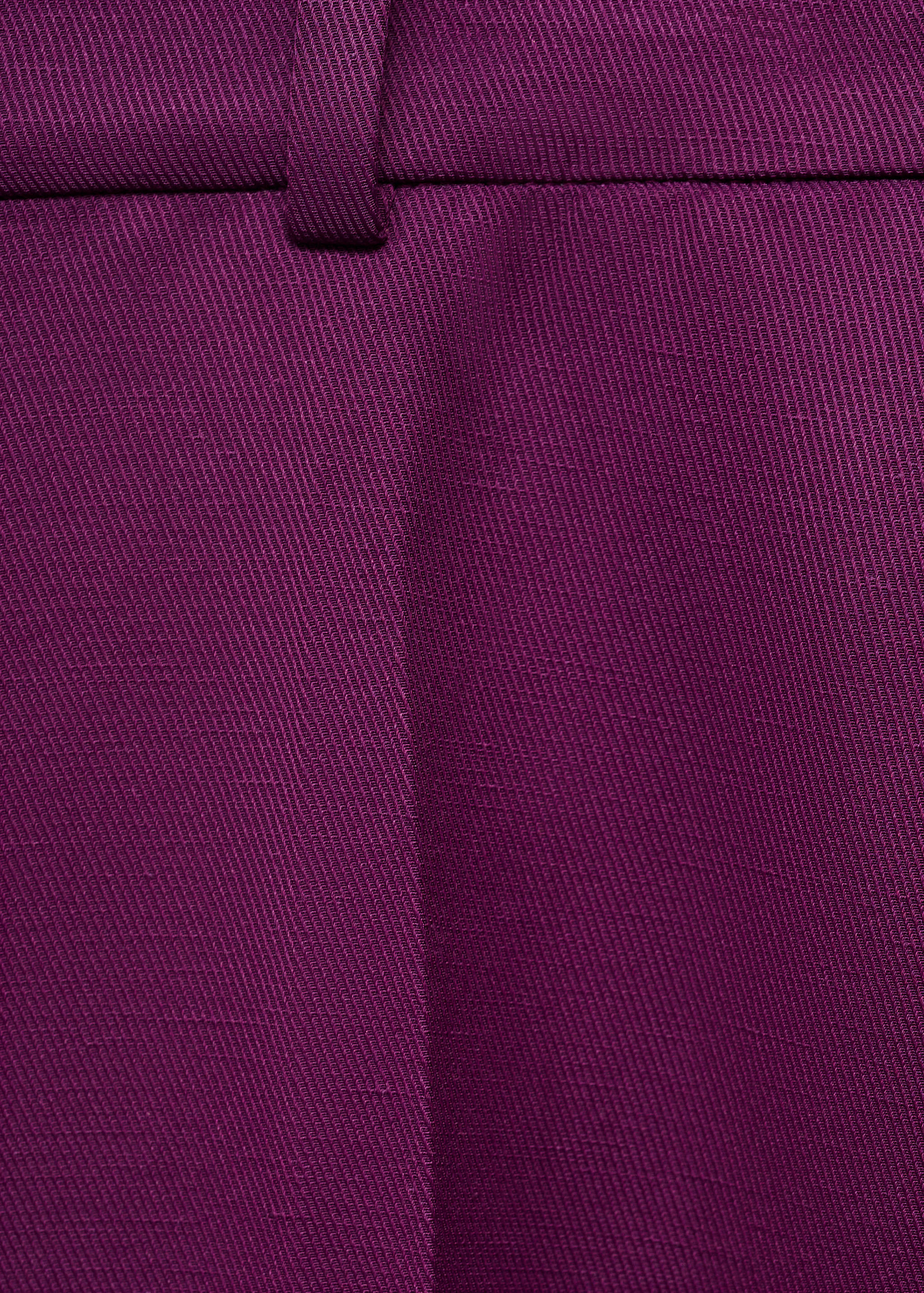 Pantalon de costume droit lin mélangé - Détail de l'article 0