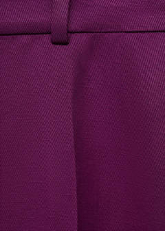 Straight-fit linen-blend suit trousers — Fuchsia 9