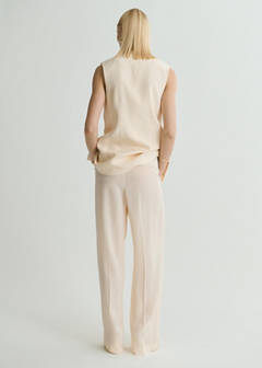 Straight-fit suit trousers — Vanilla 3