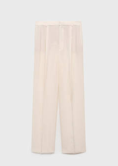 Straight-fit suit trousers — Vanilla 6