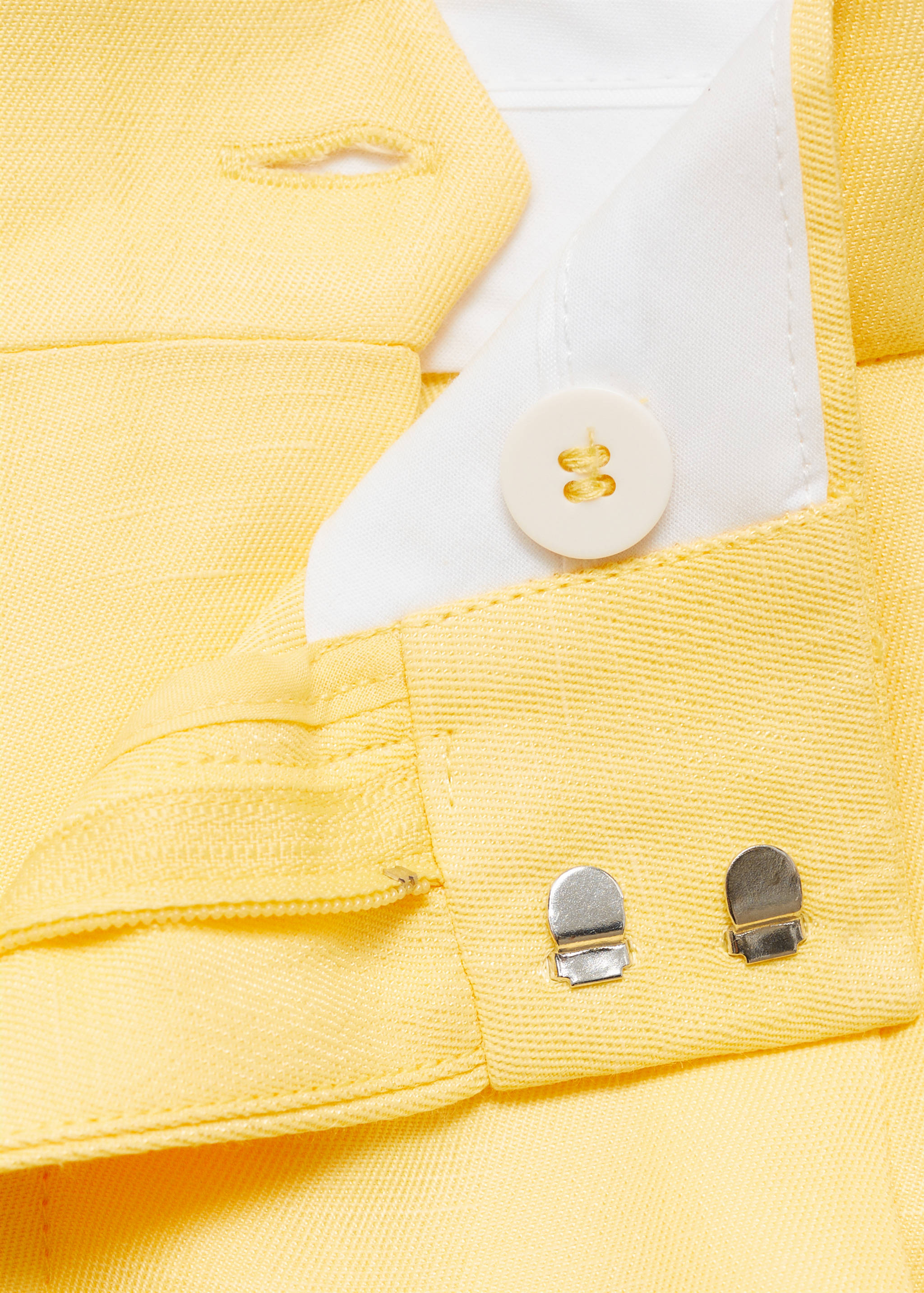 Pantalon mélange de lin pinces - Détail de l'article 8