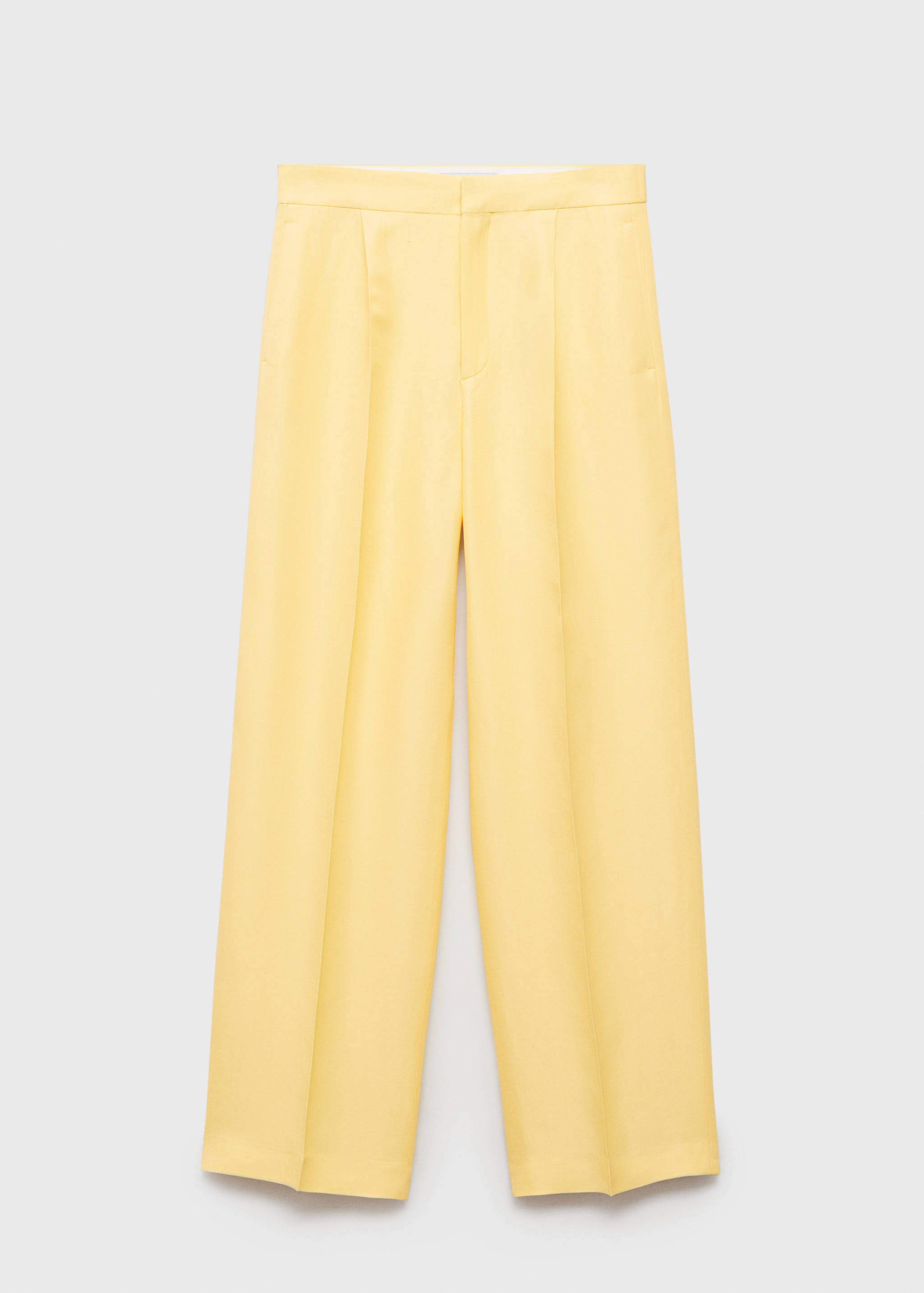 Linen-blend pleated trousers - Article without model