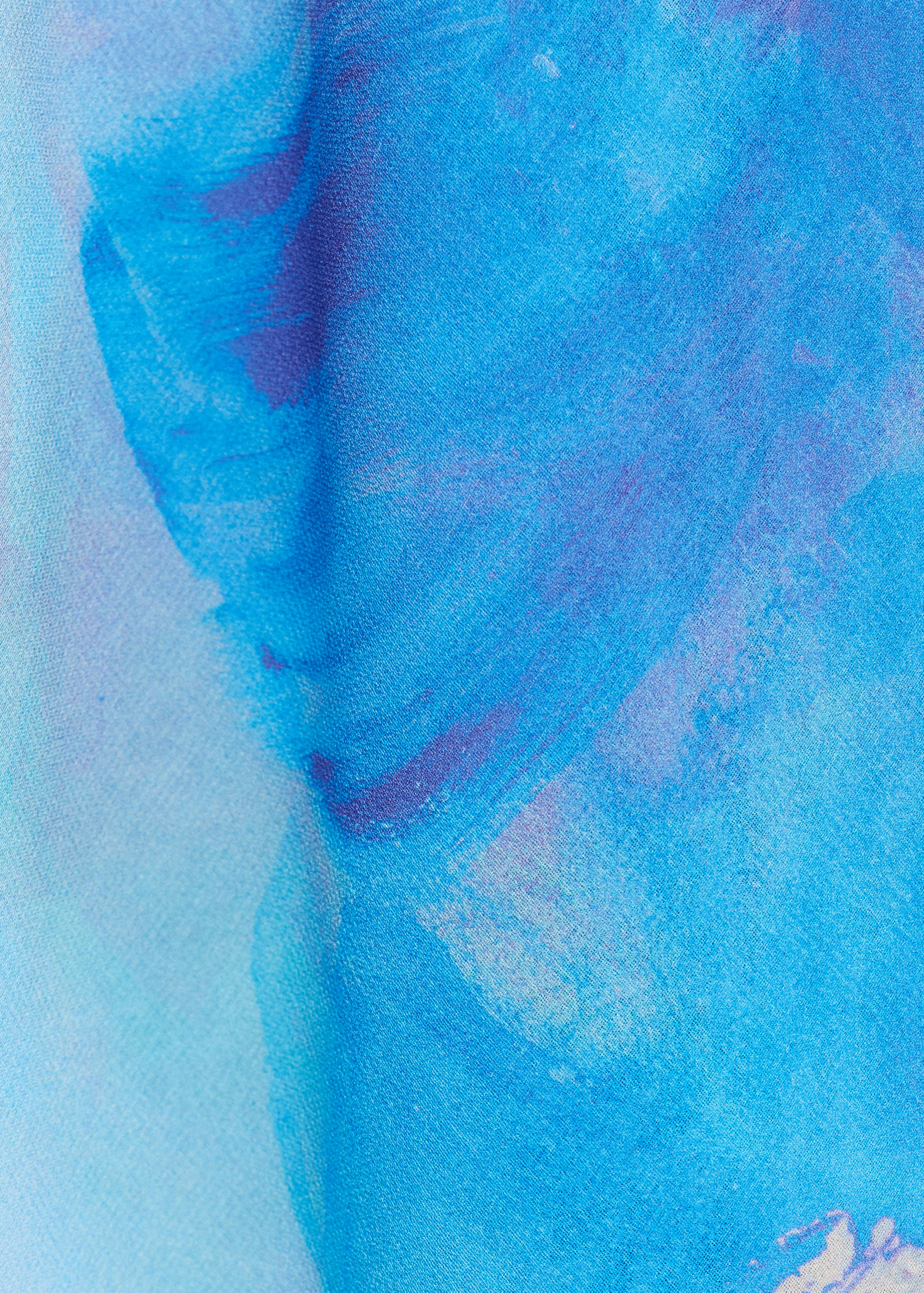 Asymmetrisches Blumenkleid mit Halstuch - Detail des Artikels 0