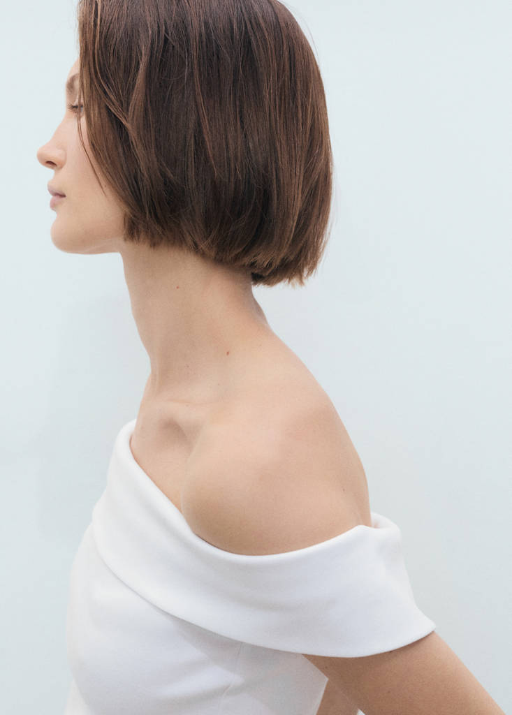 Strapless top — White