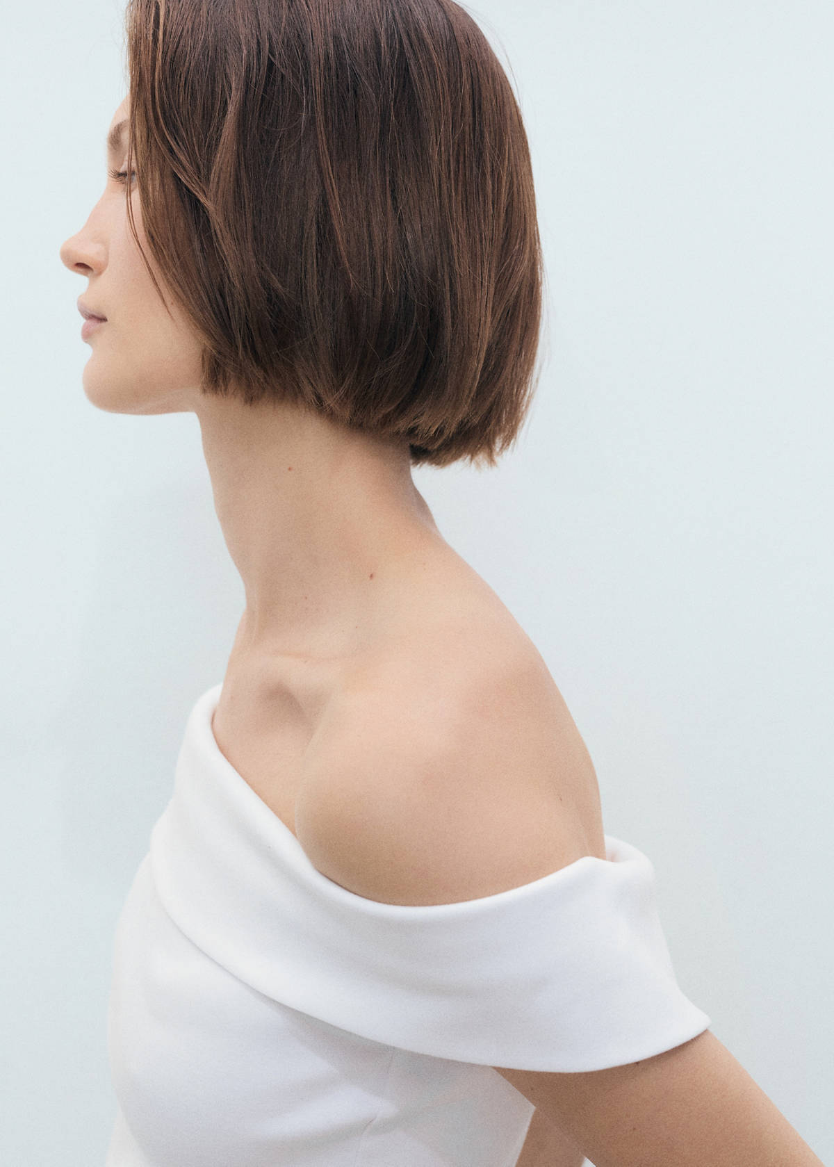 Strapless top — White